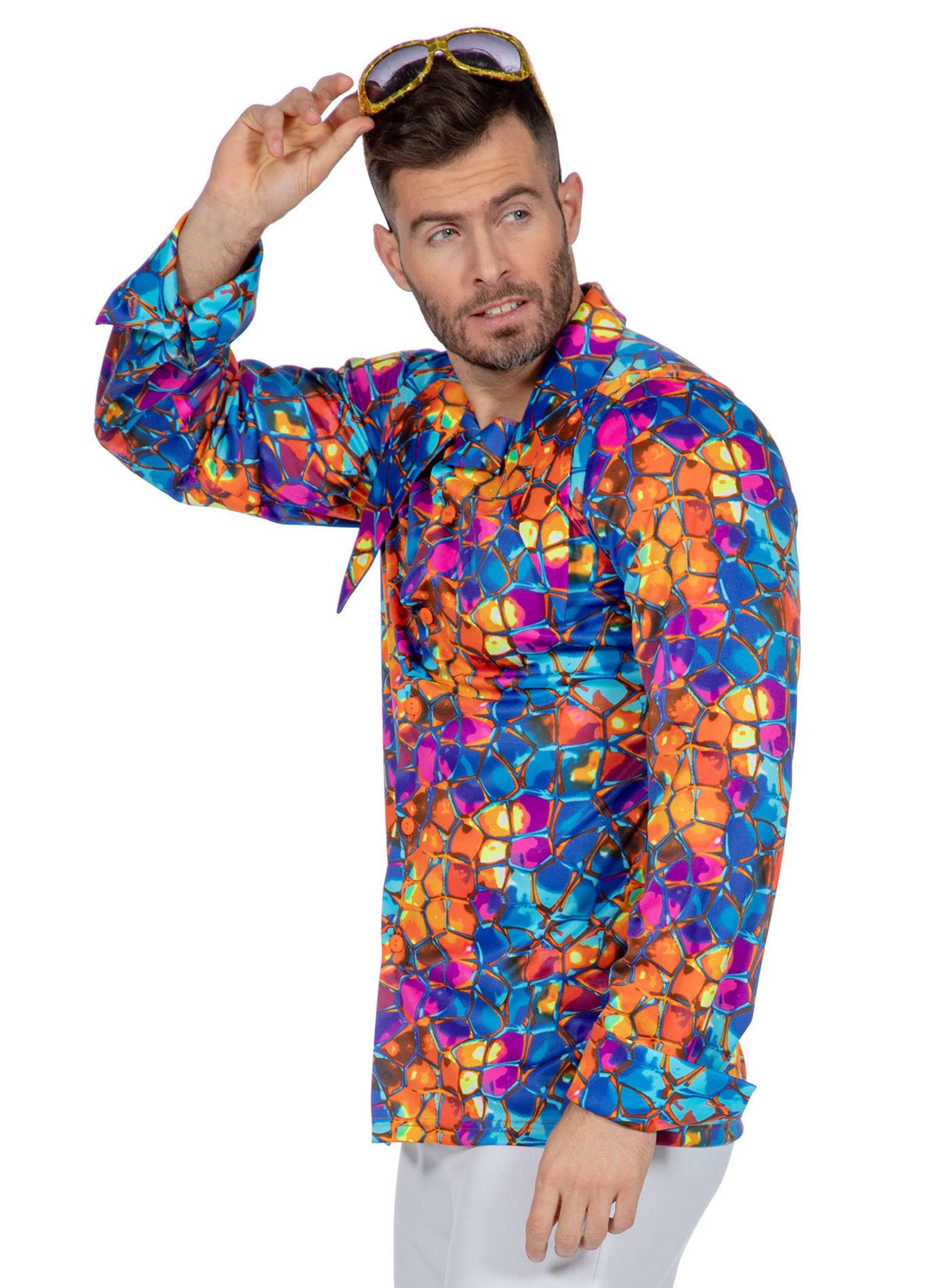 70er Jahre Hemd Tropic Kaleidoscopic