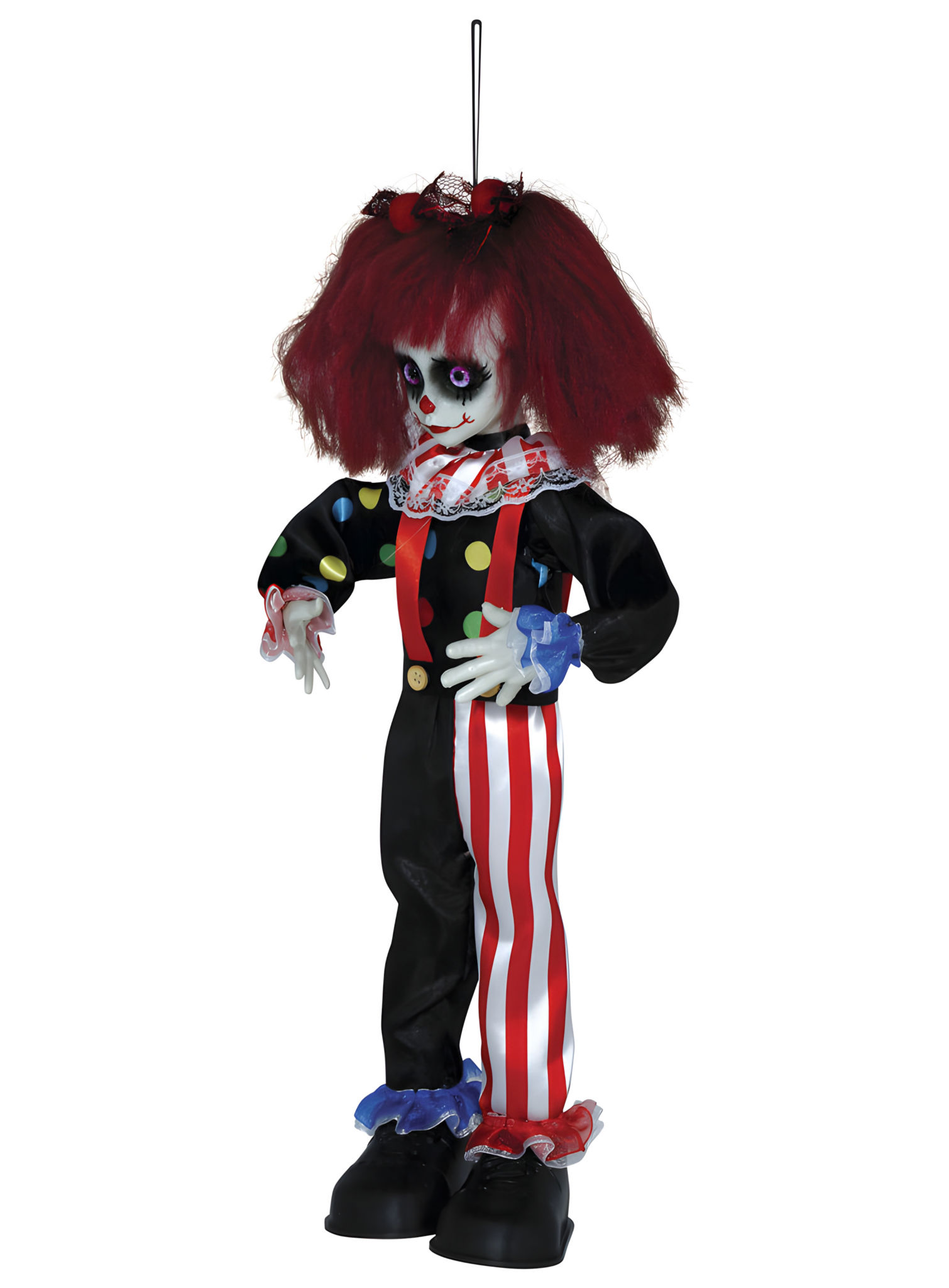 Clown d’horreur fille – Décoration à suspendre 40 cm