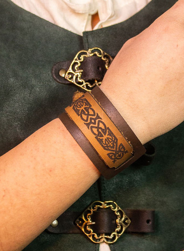Mittelalter Lederarmband - Olwe
