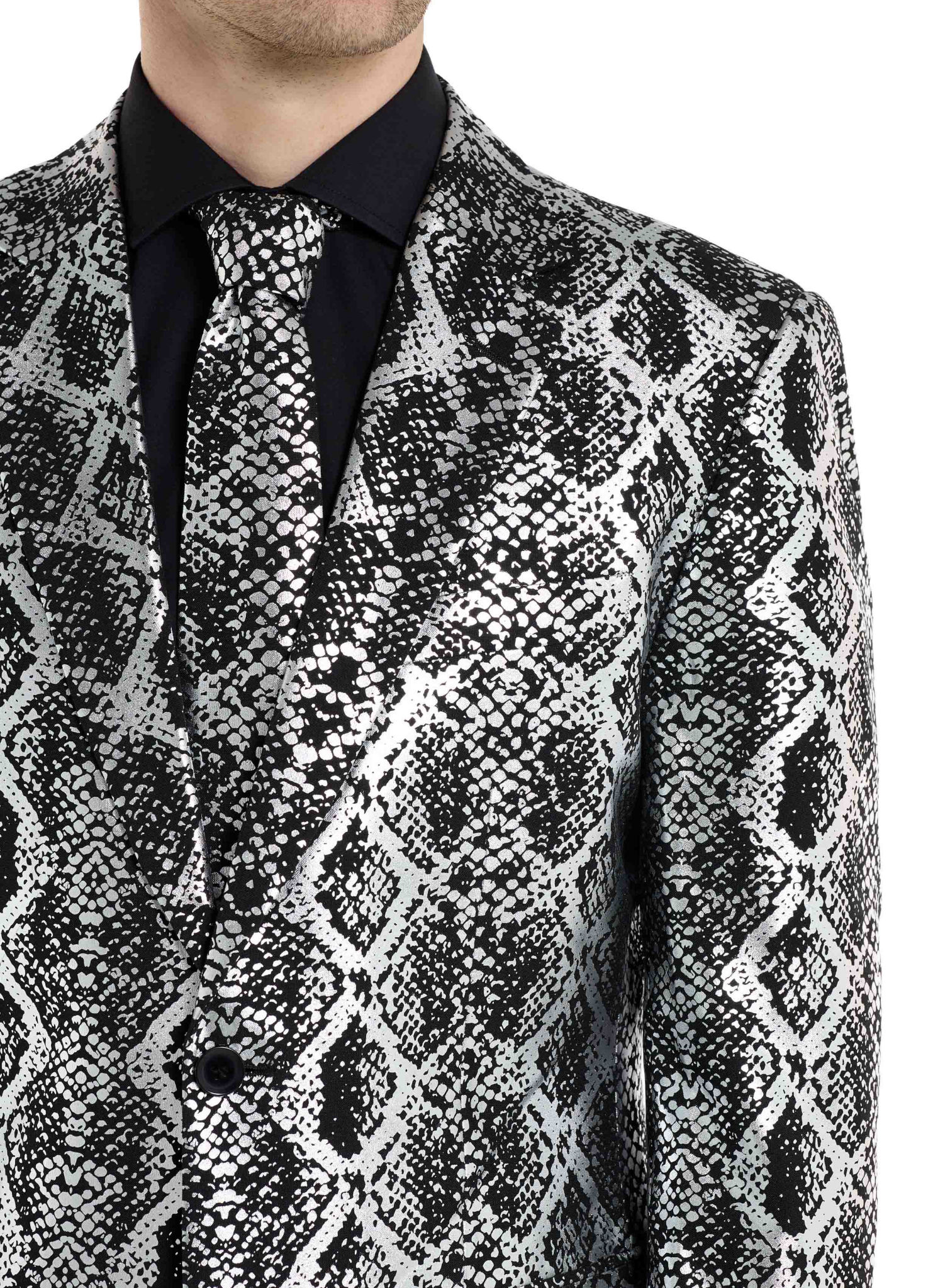 OppoSuits Silver Snakes Anzug