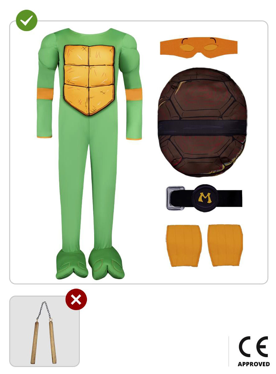Teenage Mutant Ninja Turtles – Michelangelo Kostüm für Kinder