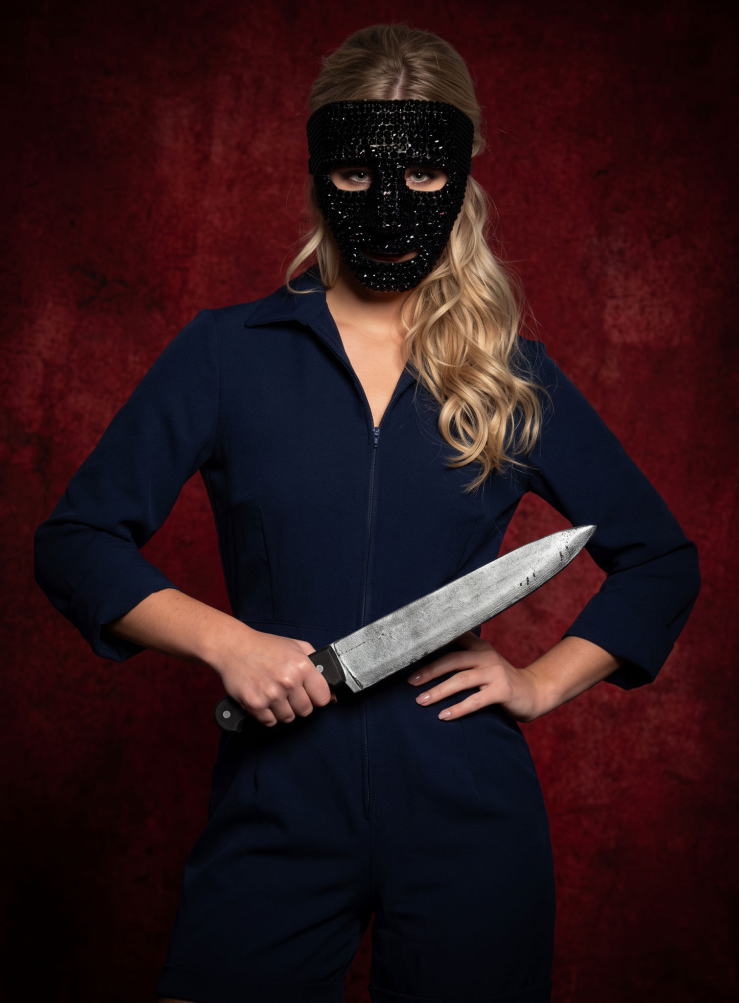 Michelle Myers Halloween Romper blau
