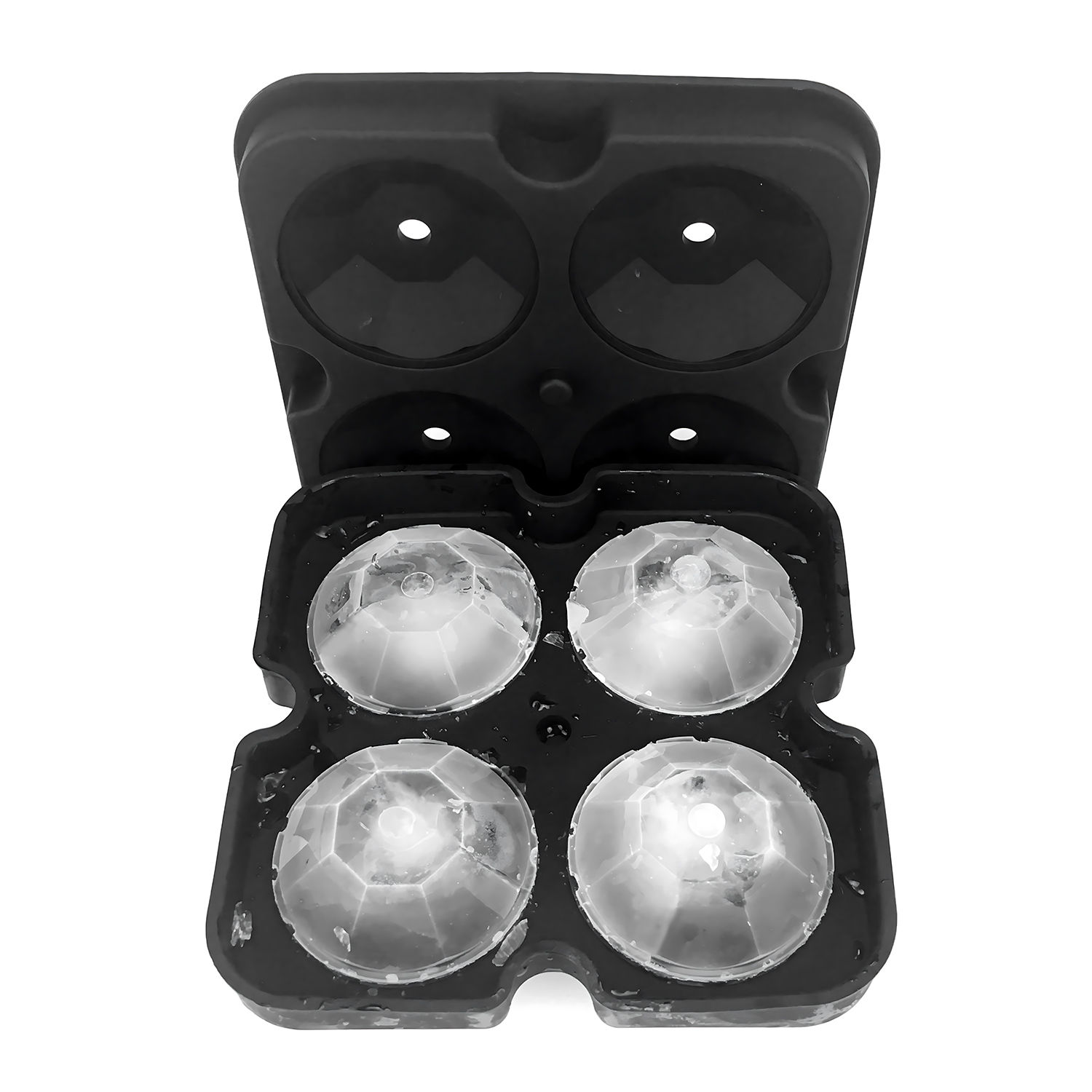 Diamant Eiswürfel Silikonform für Eiswürfel und zum Backen 4-fach