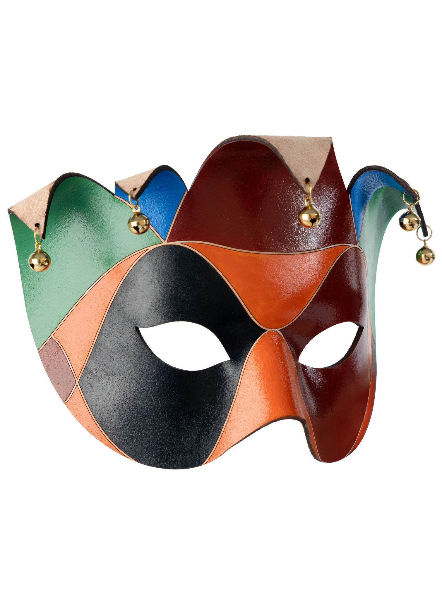 Colombina Joker Venezianische Ledermaske
