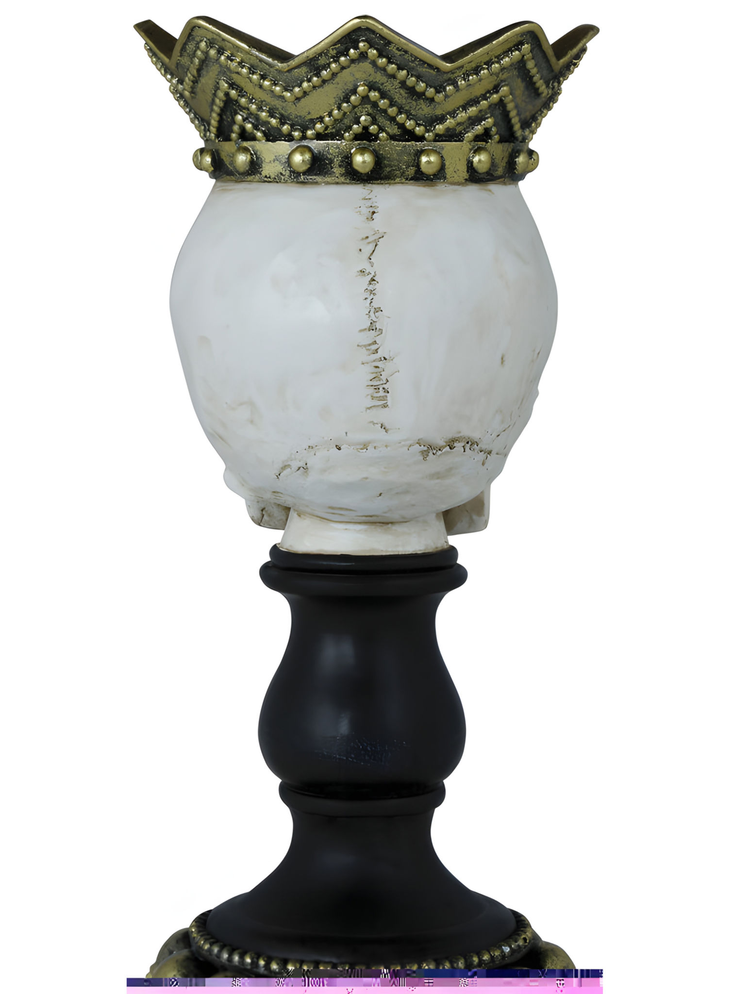 Knochenlicht – schauriger Kerzenhalter 25 x 12 cm