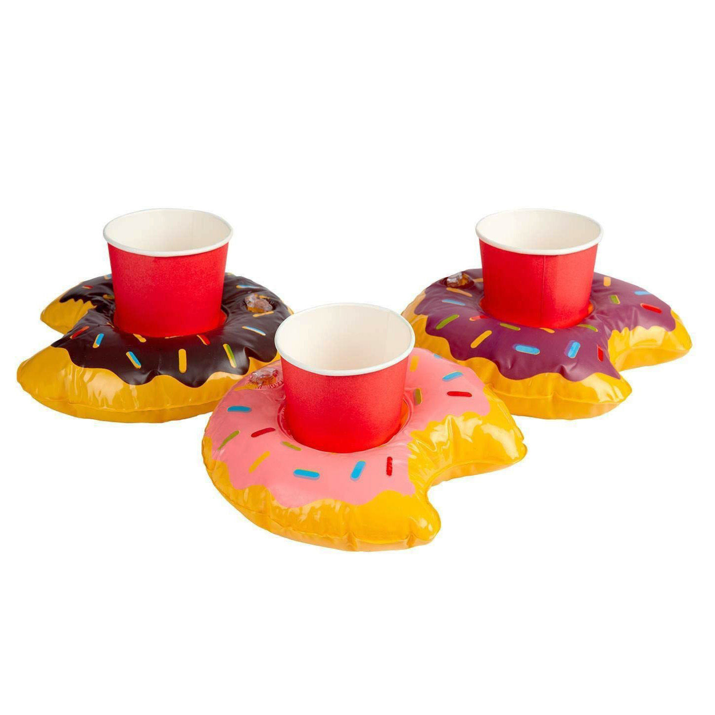 Aufblasbarer Donut Getränkehalter