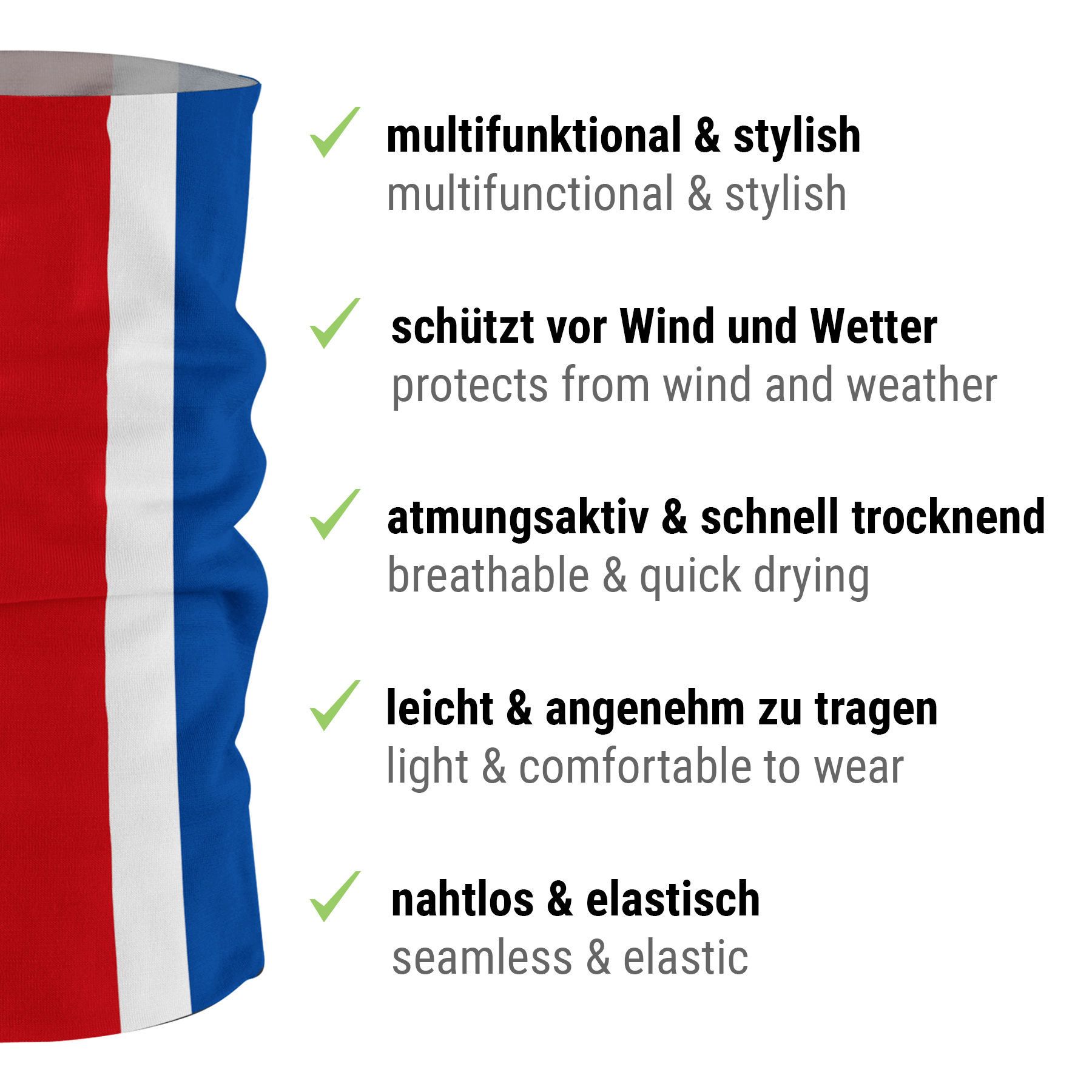 Schlauchschal Union Stripes