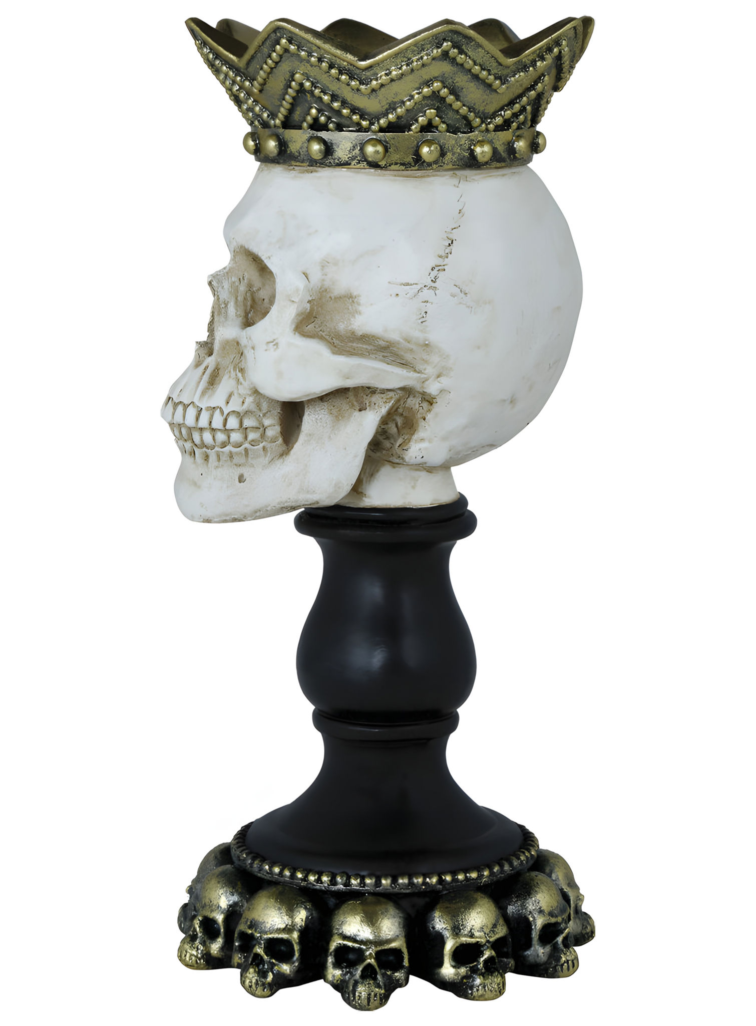 Knochenlicht – schauriger Kerzenhalter 25 x 12 cm