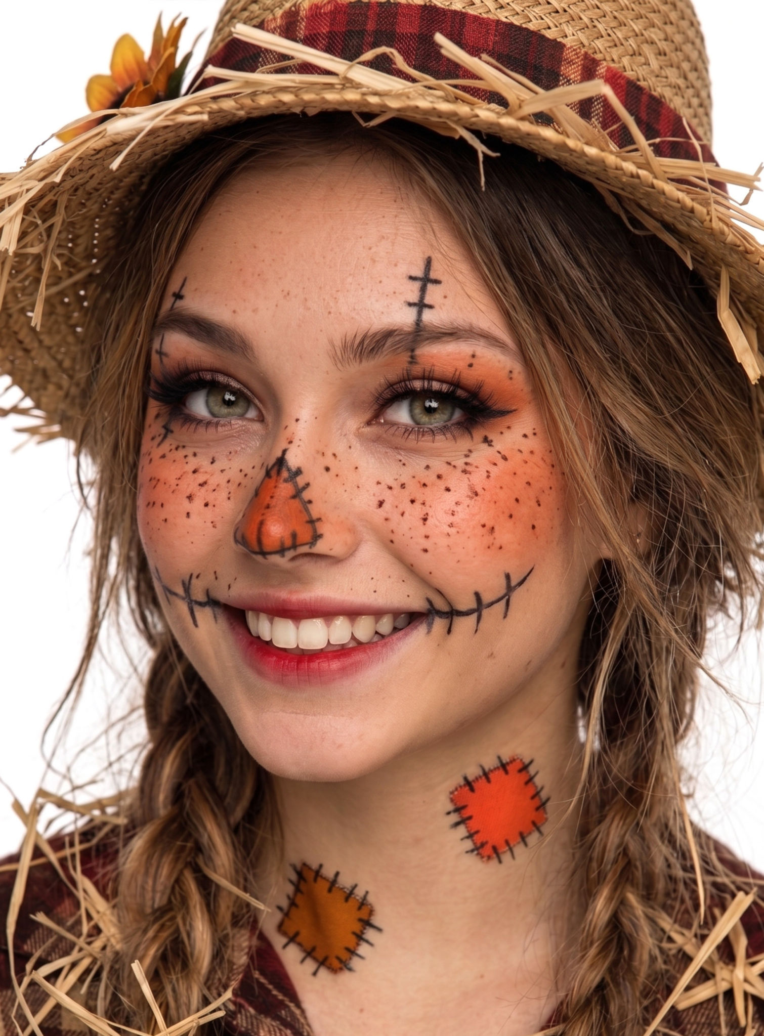 Make-up Set Halloween Vogelscheuche