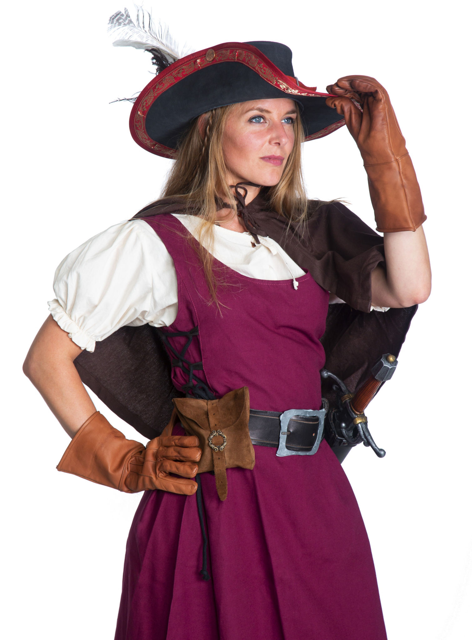Ärmelloses Mittelalter Kleid - Selene