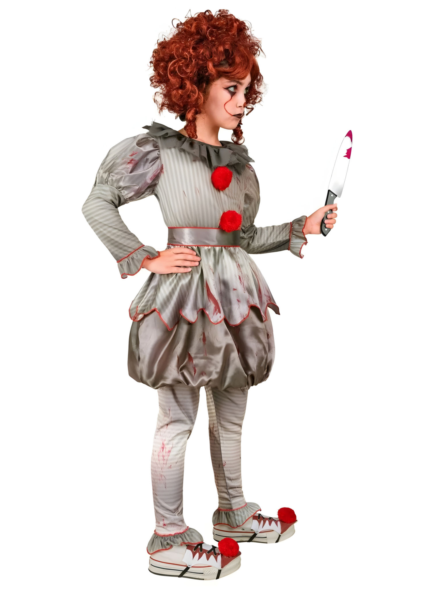 Killer Clown Kinder Mädchen Kostüm