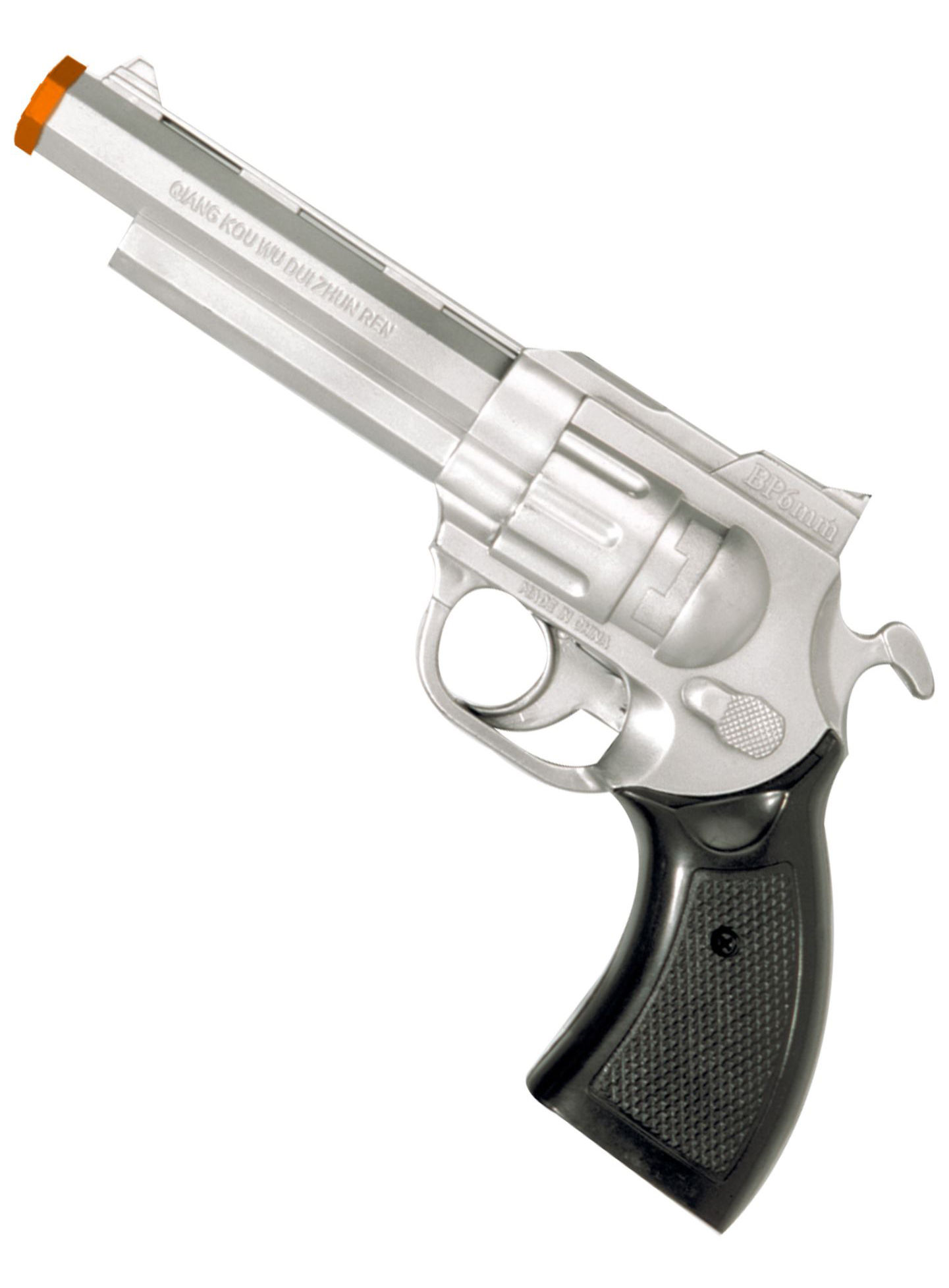 Silberner Gangster Revolver