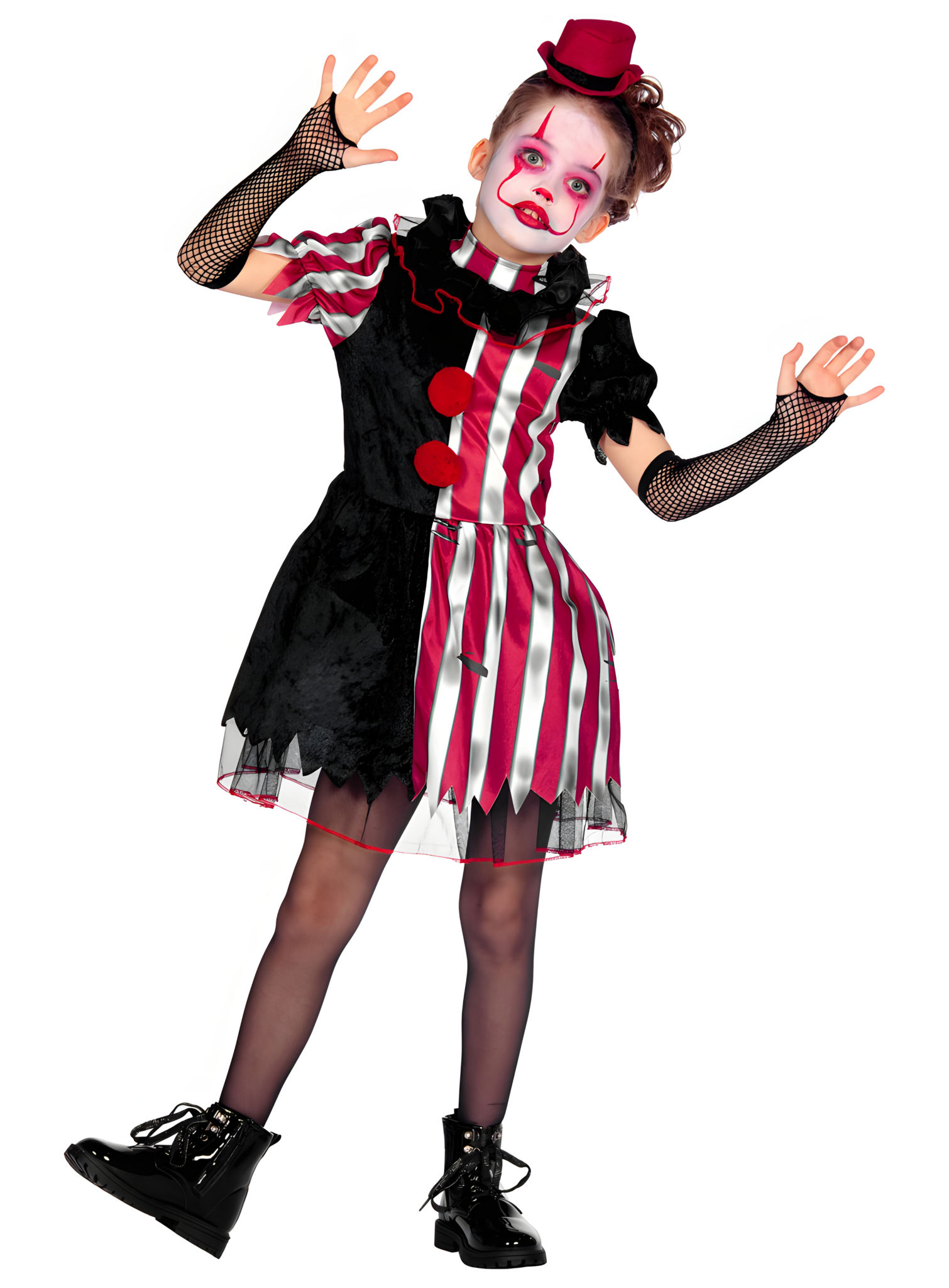Horror Clown Kostüm für Kinder