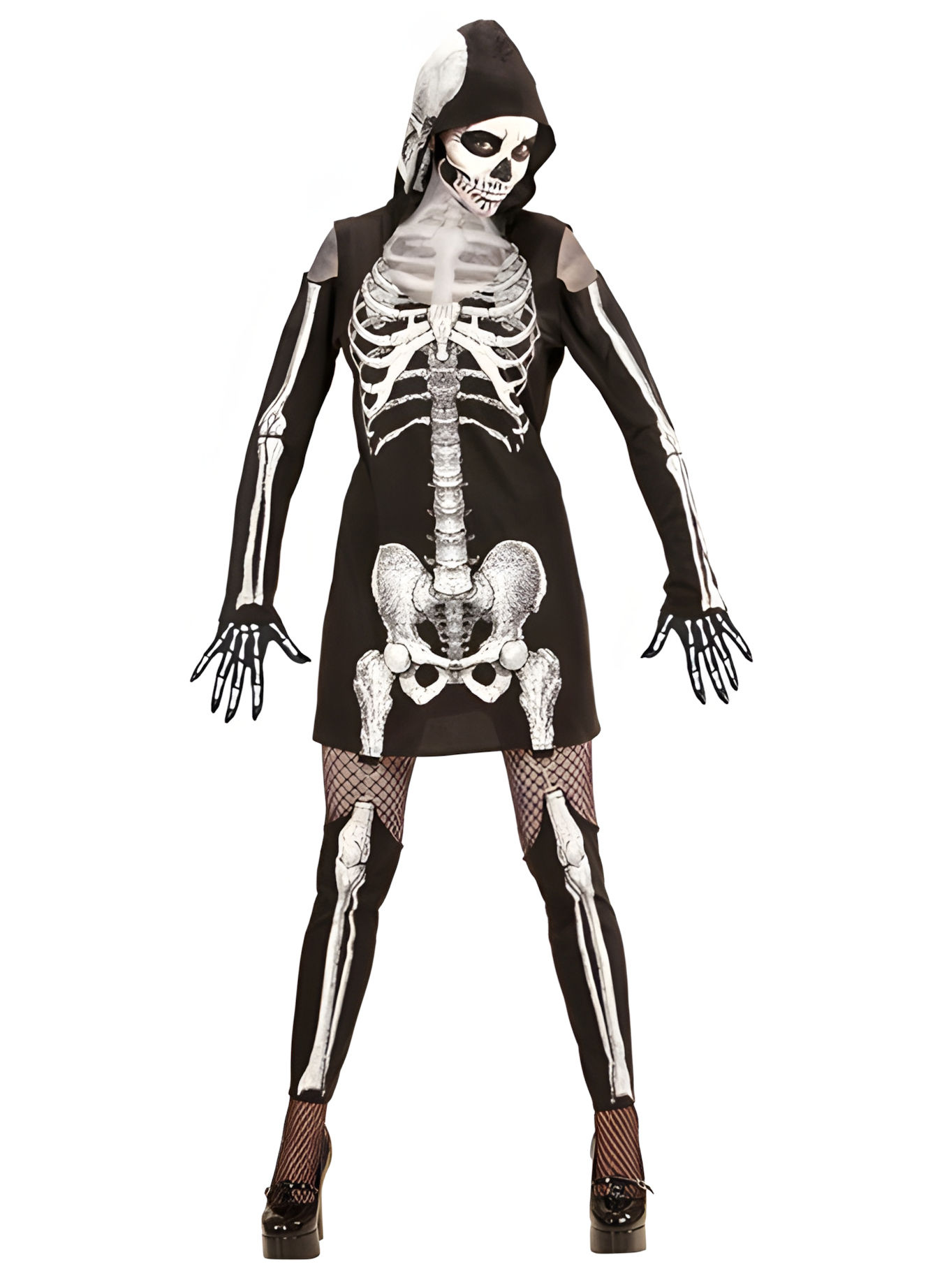 Sexy Knochenbau Kostüm für Damen