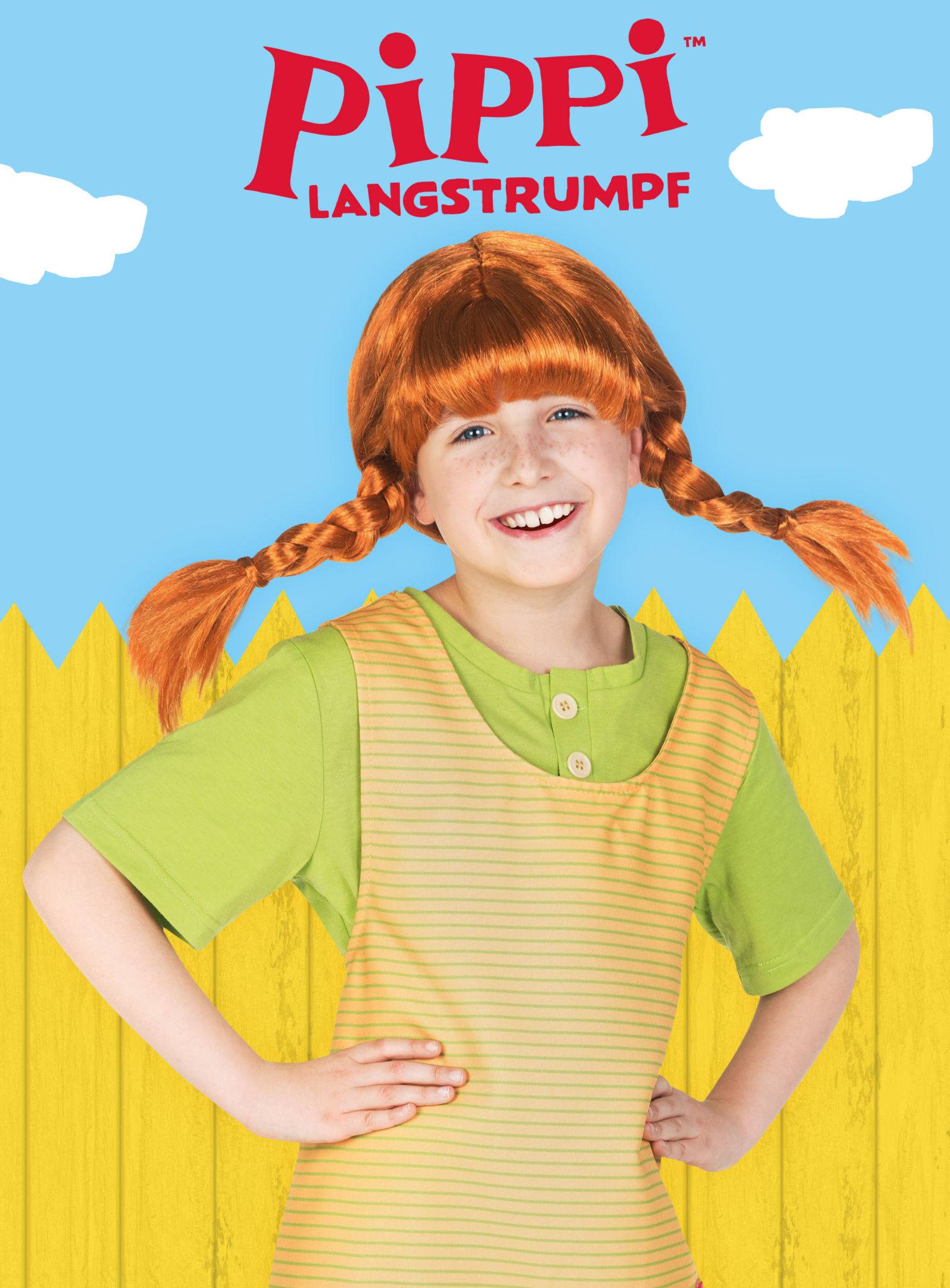 Pippi Langstrumpf Kinderperücke