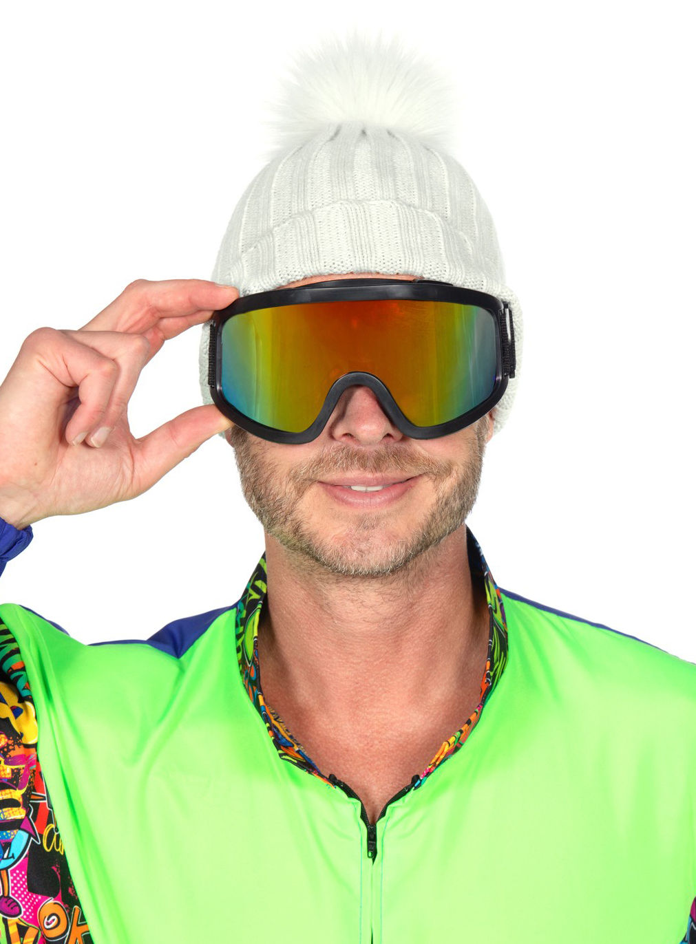 Skibrille schwarz