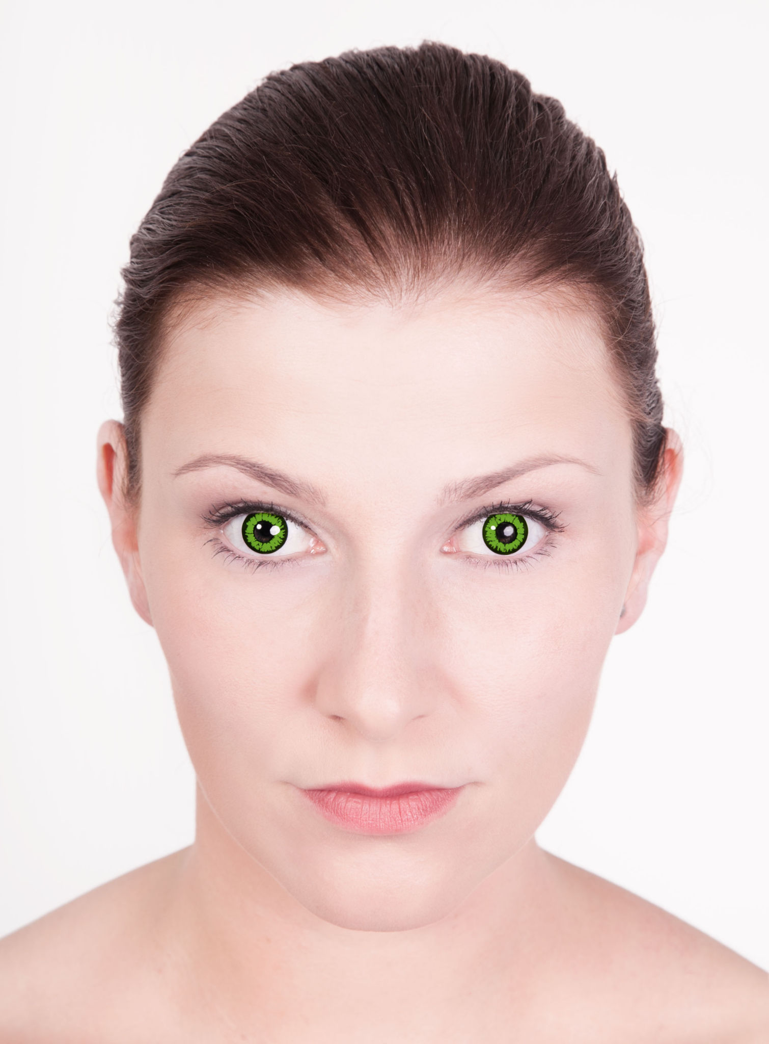 Kontaktlinse Grüne Iris mit Dioptrien