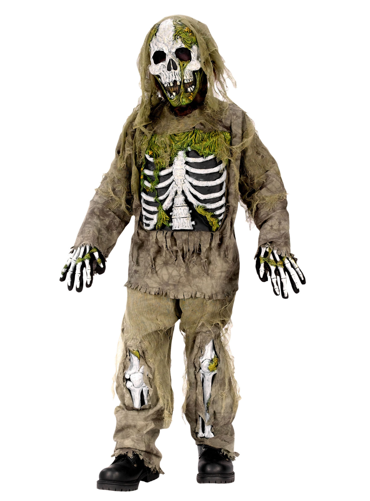 Zombie Skelett Kinderkostüm