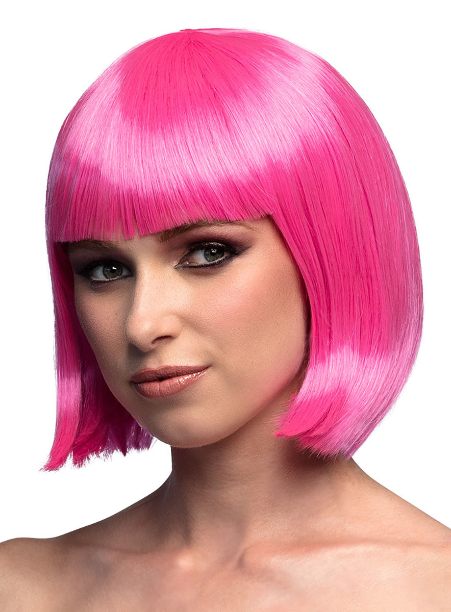 Pagenschnitt rosa Perücke