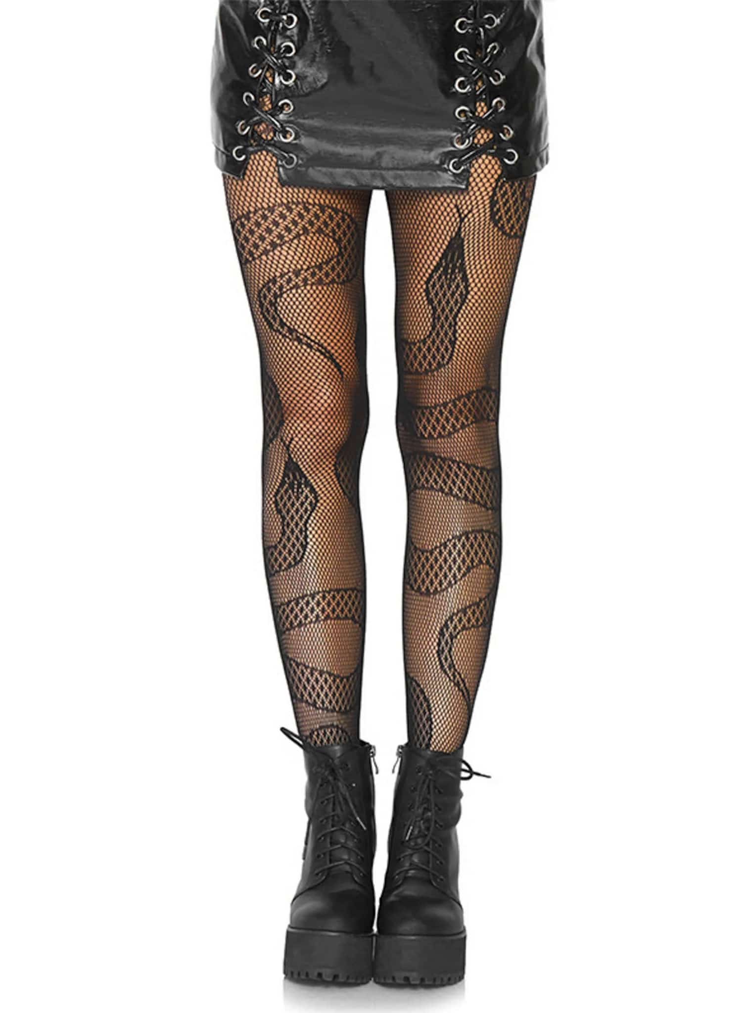 Collants résille Snake