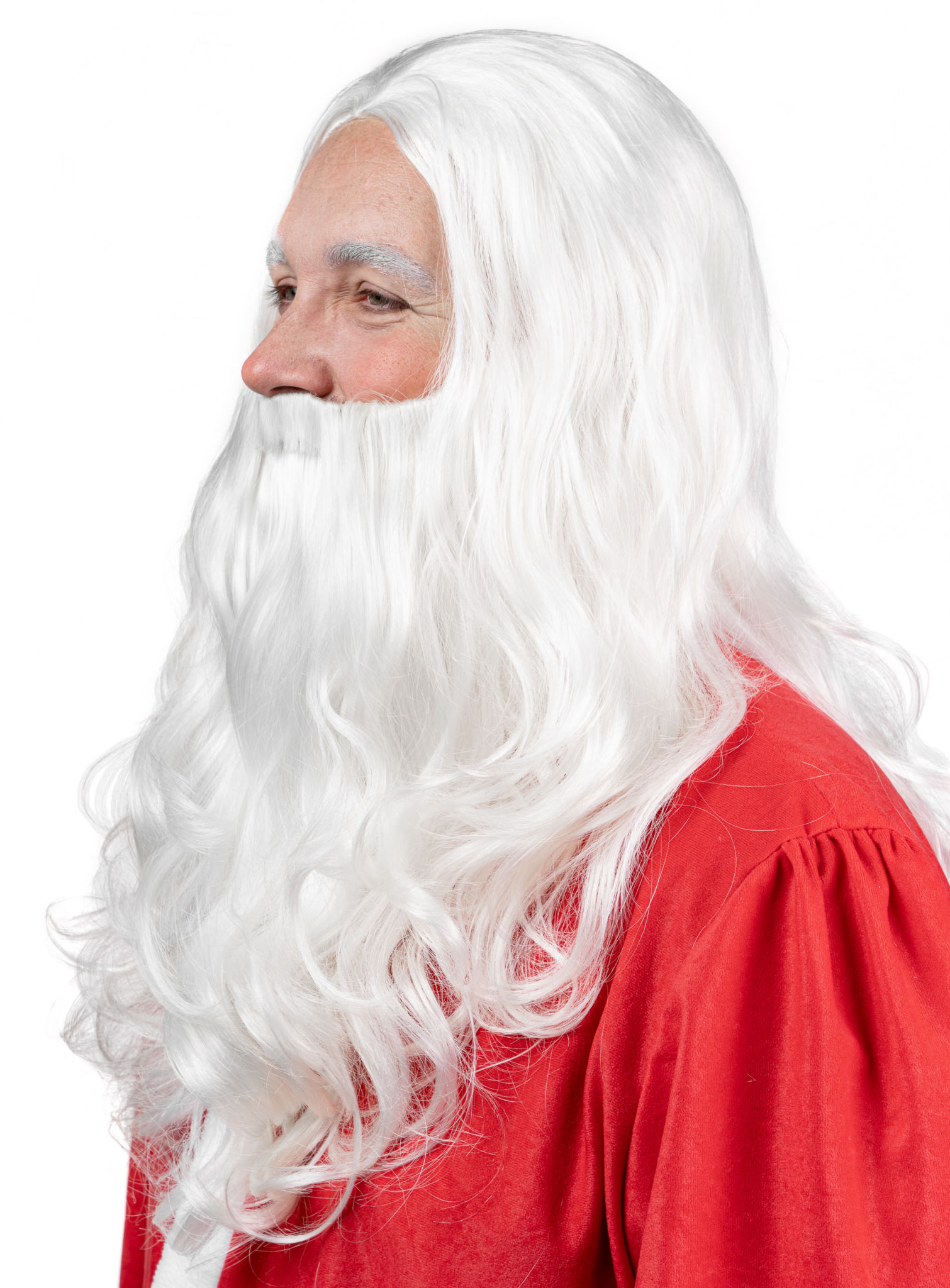 Weihnachtsmannbart & Perücke