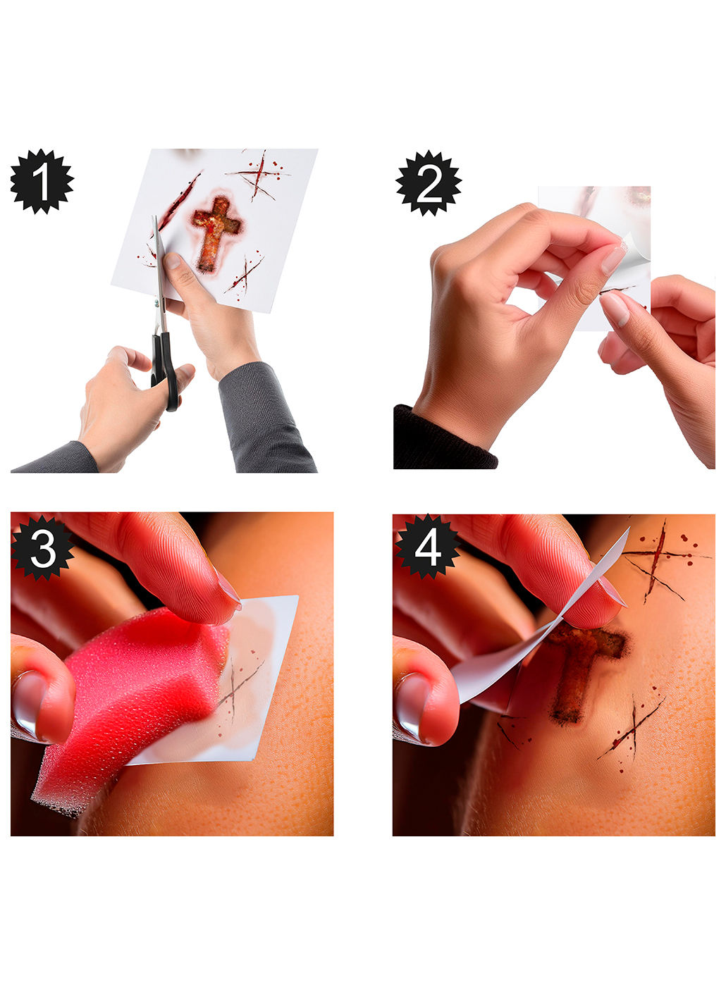 Teufelsmale Klebetattoos