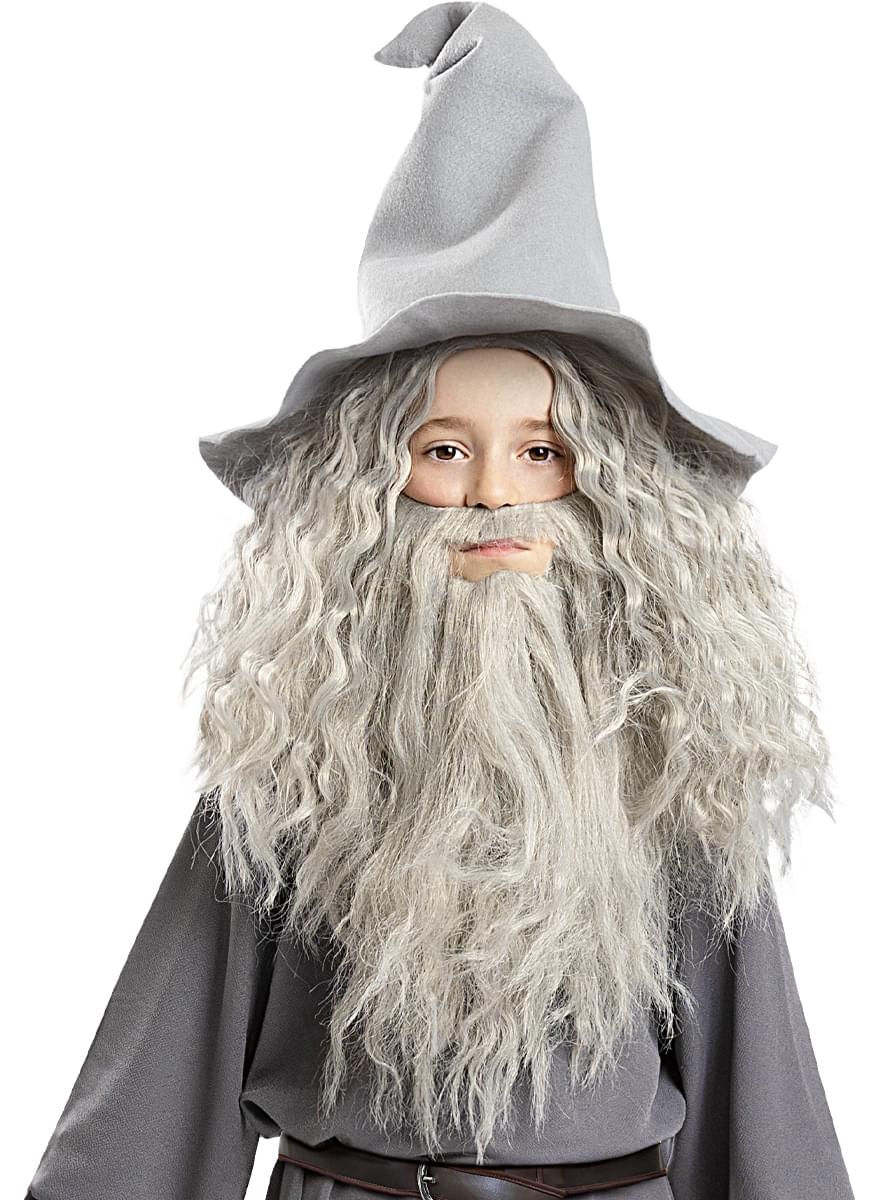 The Lord of the Rings – Gandalf pruik met baard voor kinderen