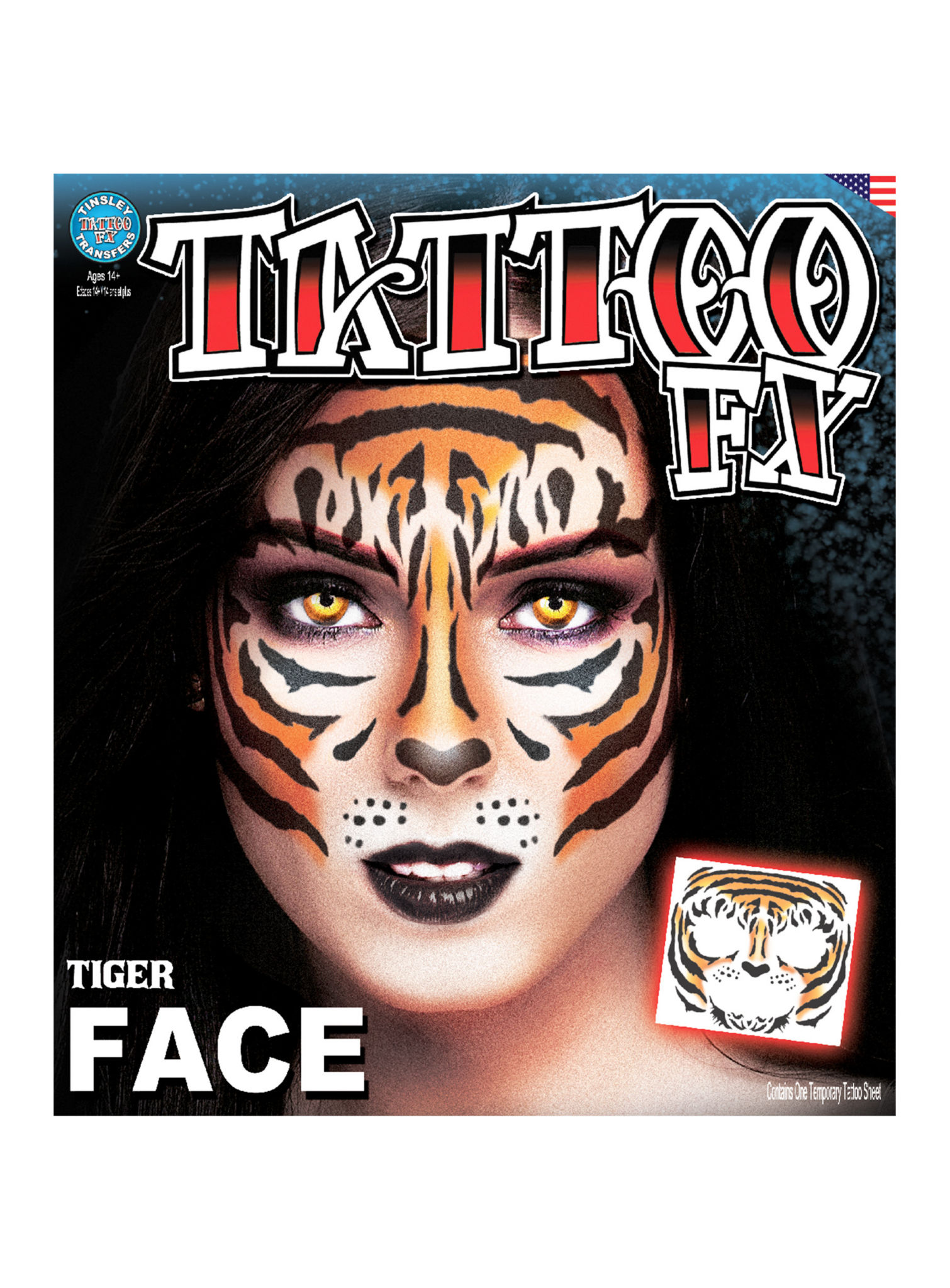 Tijger Gezicht Plaktattoo
