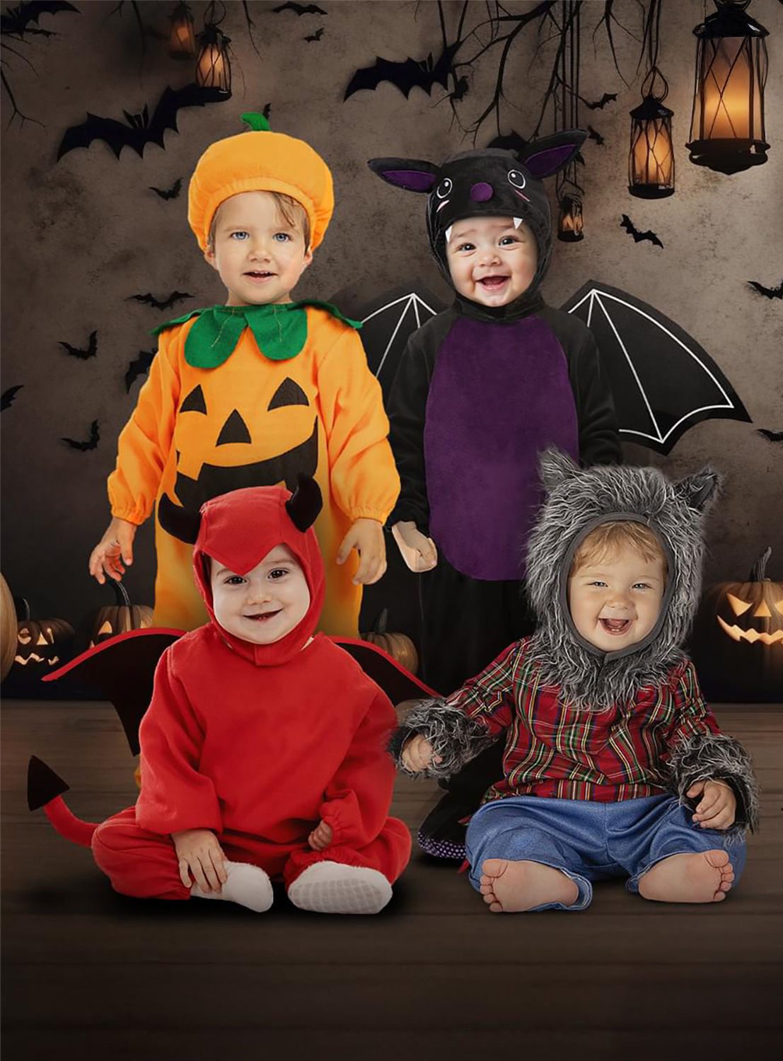 Kürbis Kostüm für Babys