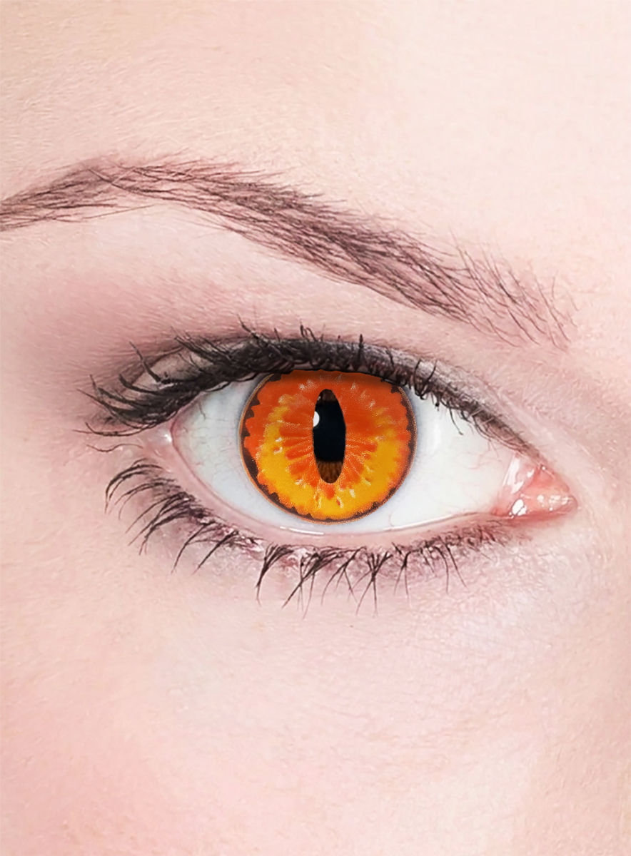 Orange Drachen Kontaktlinsen