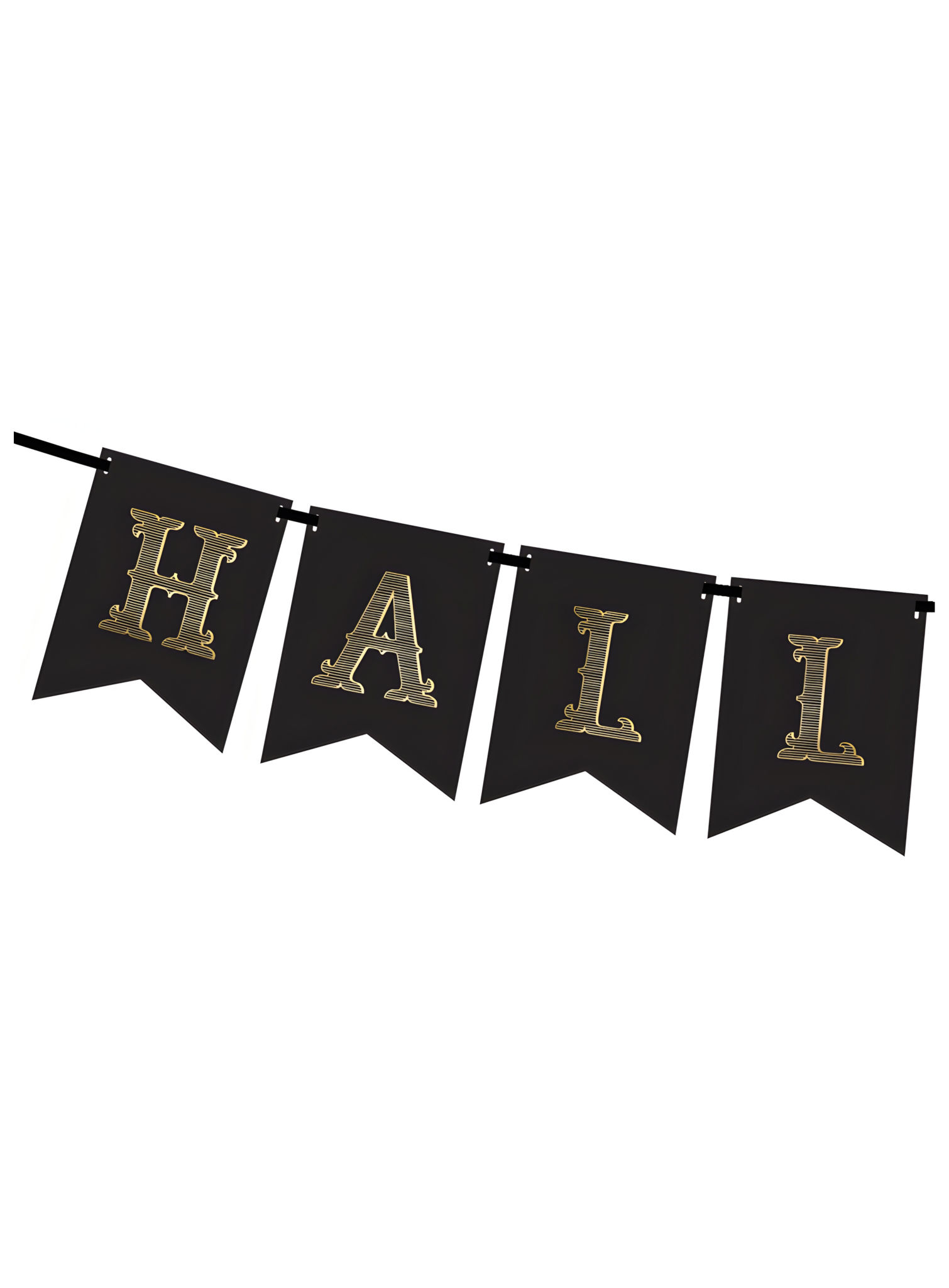 Halloween Schriftzug Wimpelkette – 1,75 m