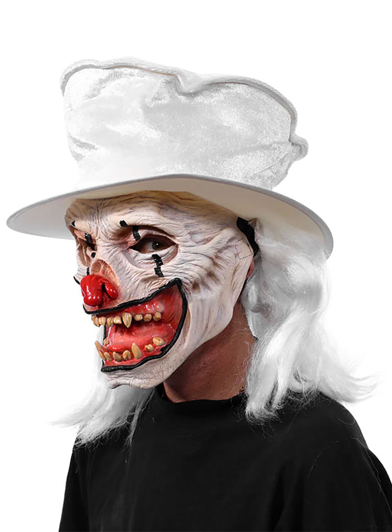 Weißer Voodoo Clown Maske