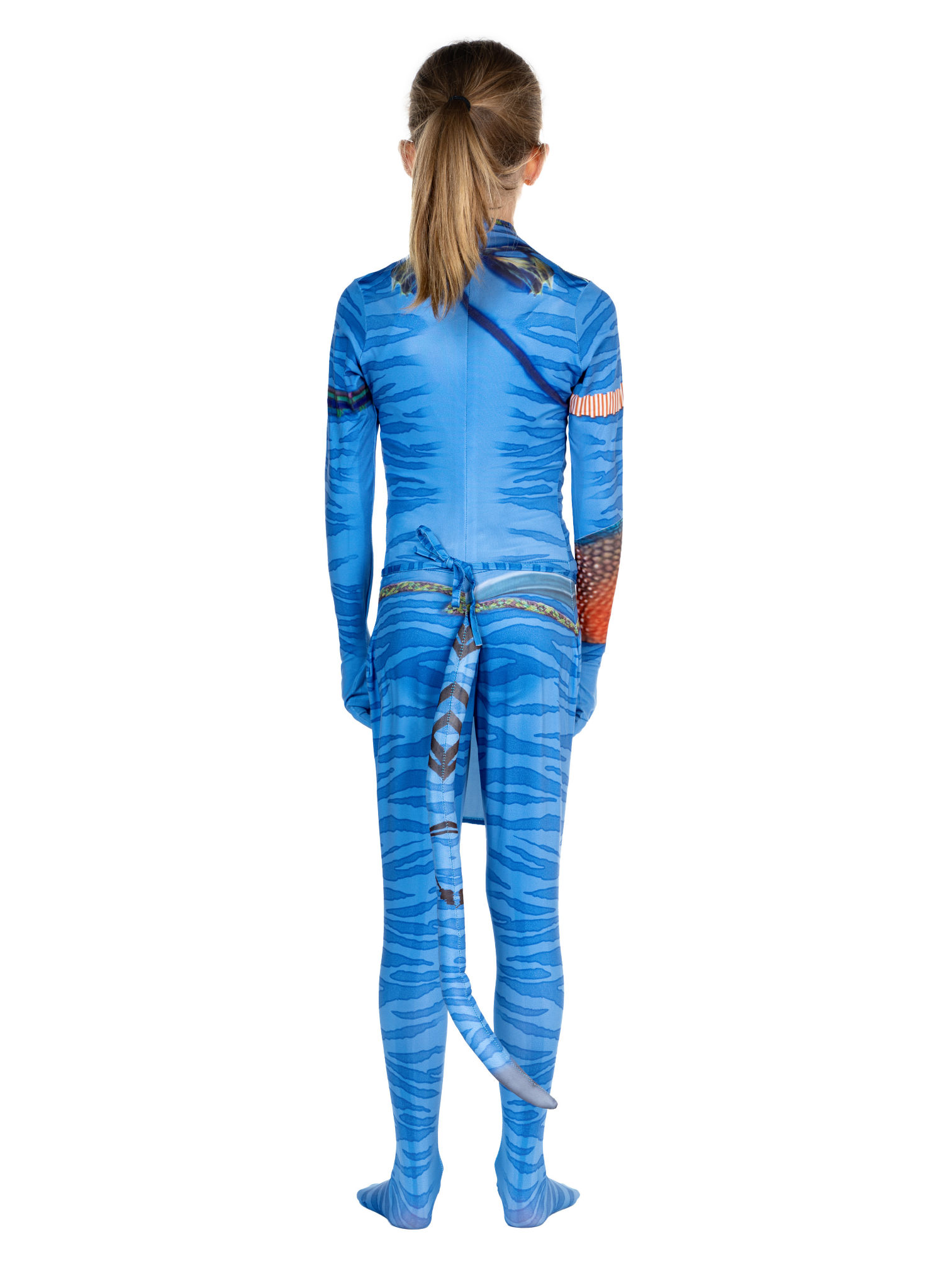 Blaue Stammeskriegerin Kostüm für Mädchen