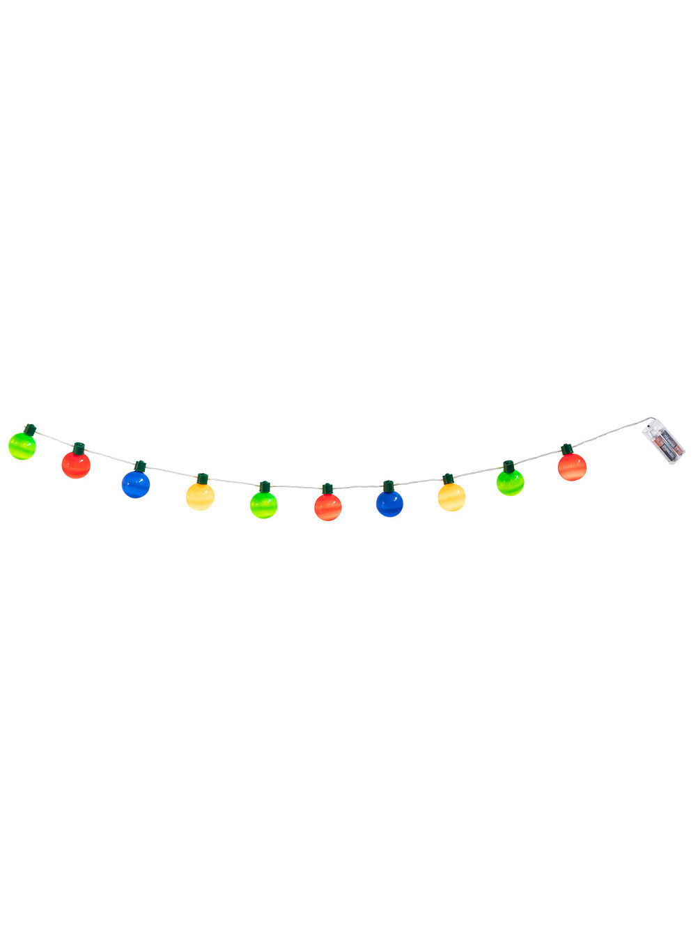 Lichterkette bunte Kugeln 140 cm