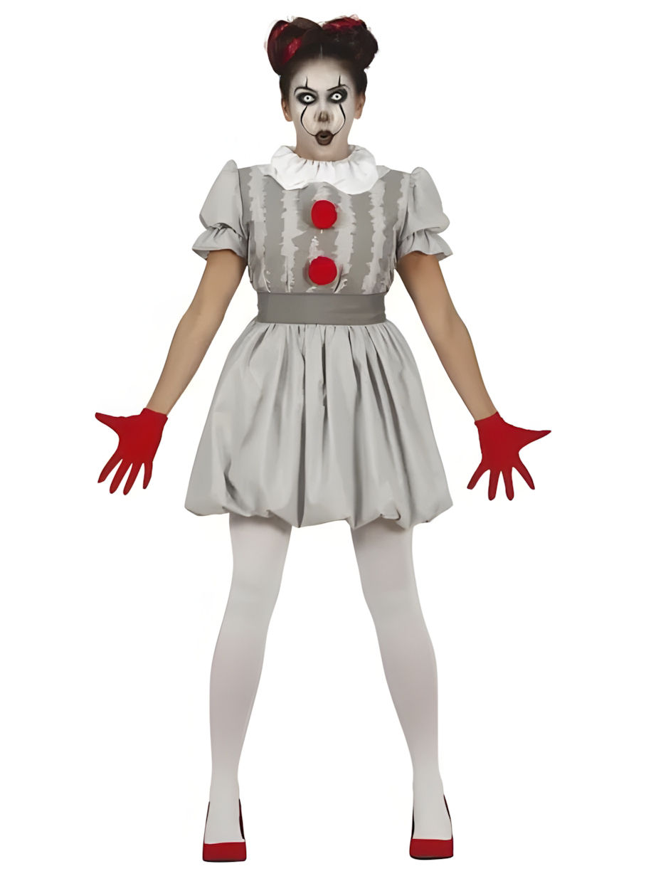 Horrorclown-kostuum voor meisjes 'The Killer'