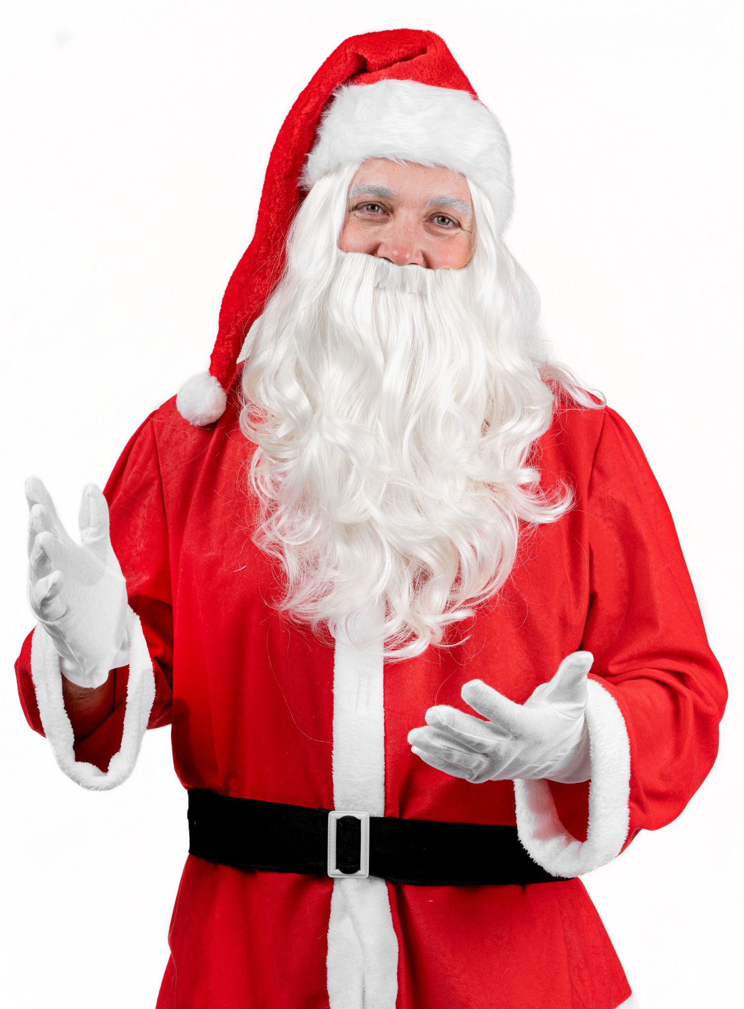 Weihnachtsmannbart & Perücke