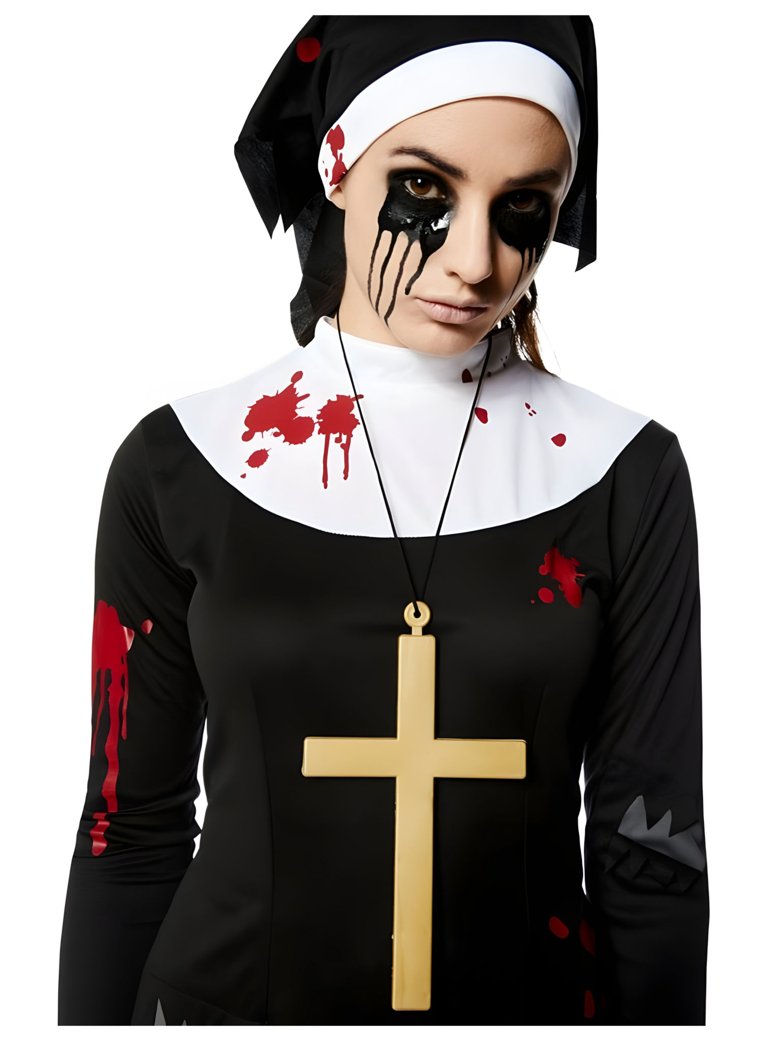 Zombie Klosterschwester Kostüm