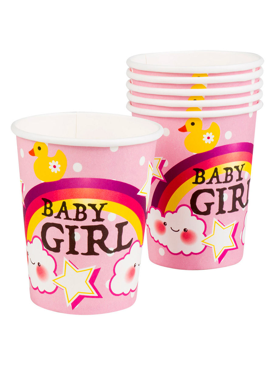 Baby Girl Pappbecher 6 Stück