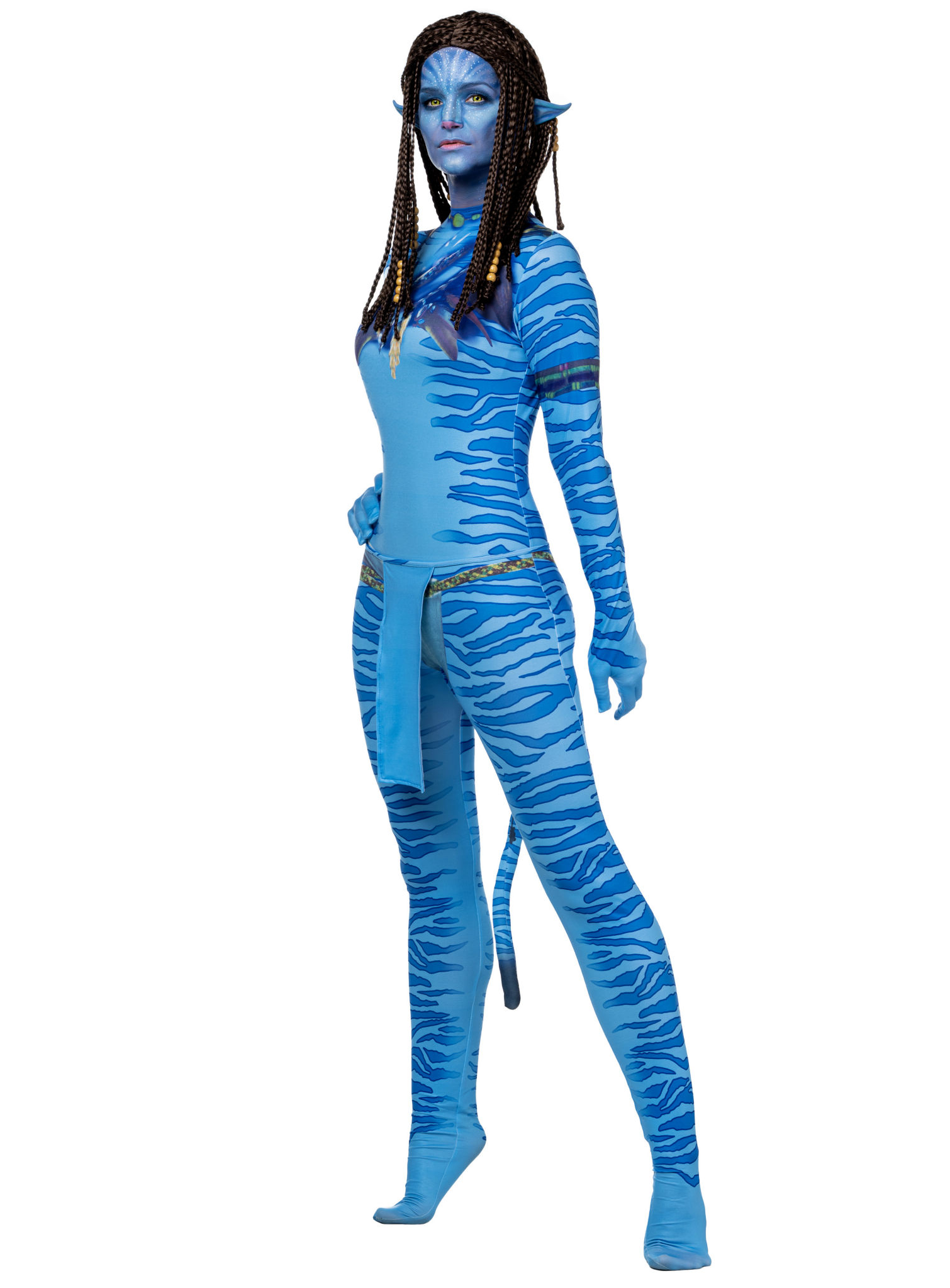 Blaue Stammeskriegerin Kostüm für Frauen