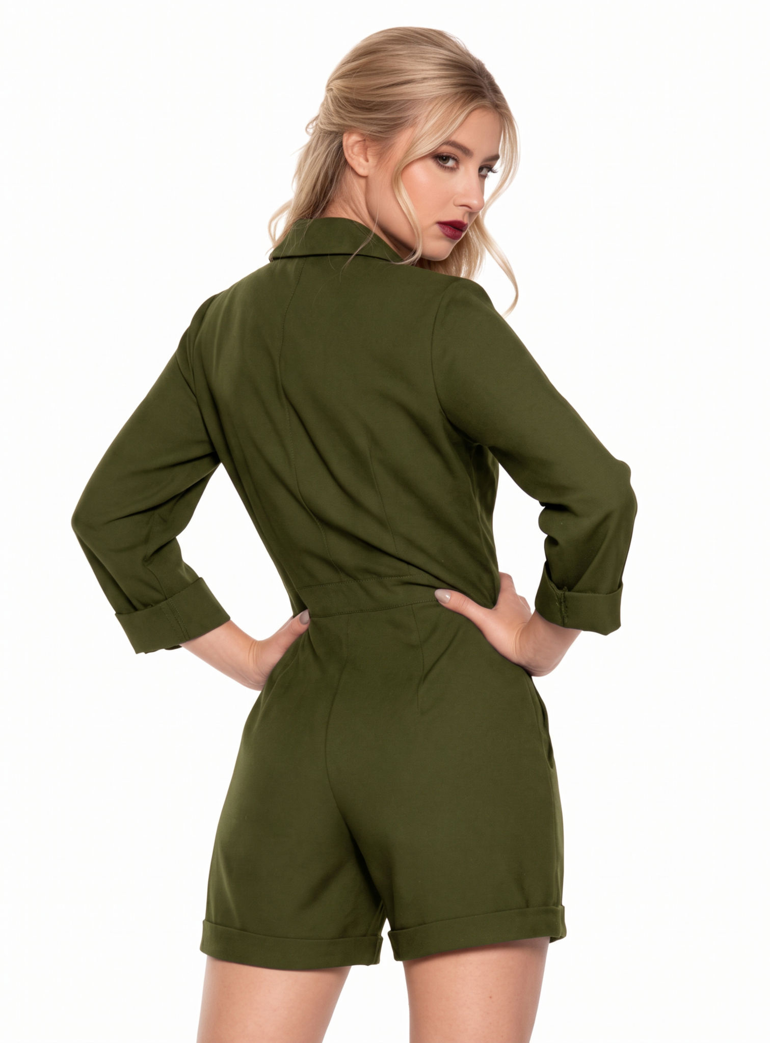Michelle Myers Halloween Romper oliv