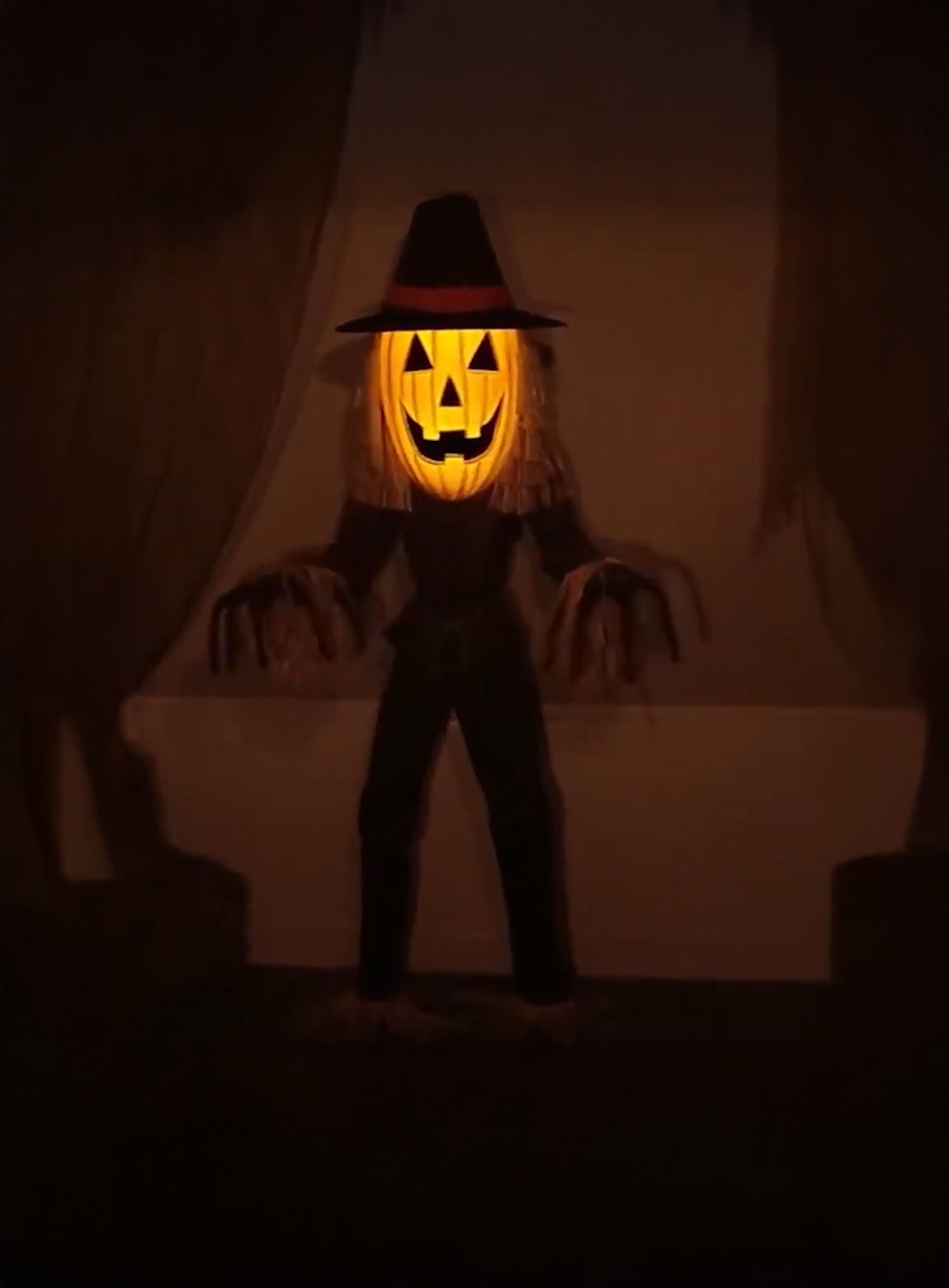 Riesiger Kürbisgeist – Halloweendeko mit Sound und Animation – 182 cm
