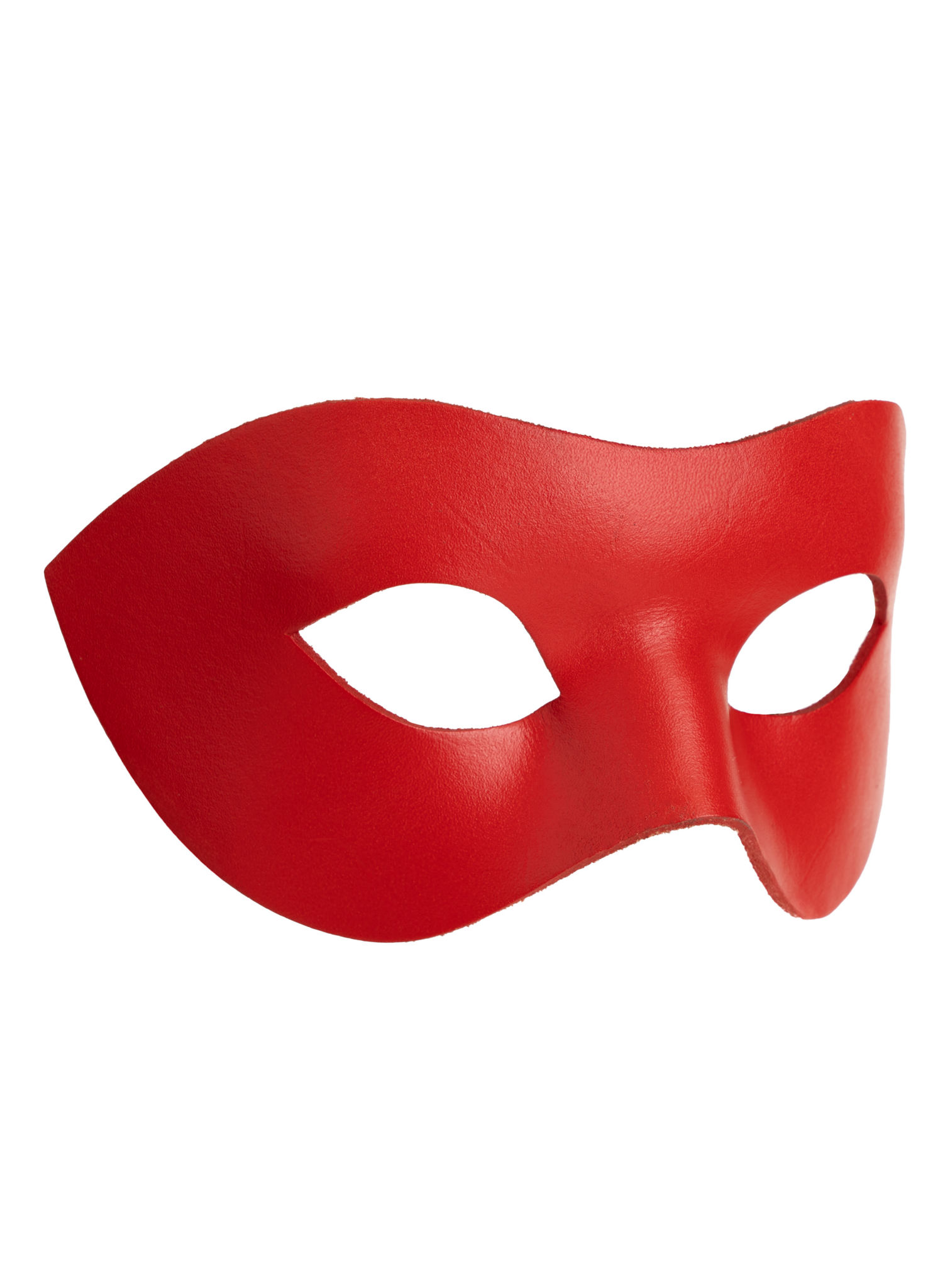 Colombina Liscia rot Venezianische Ledermaske