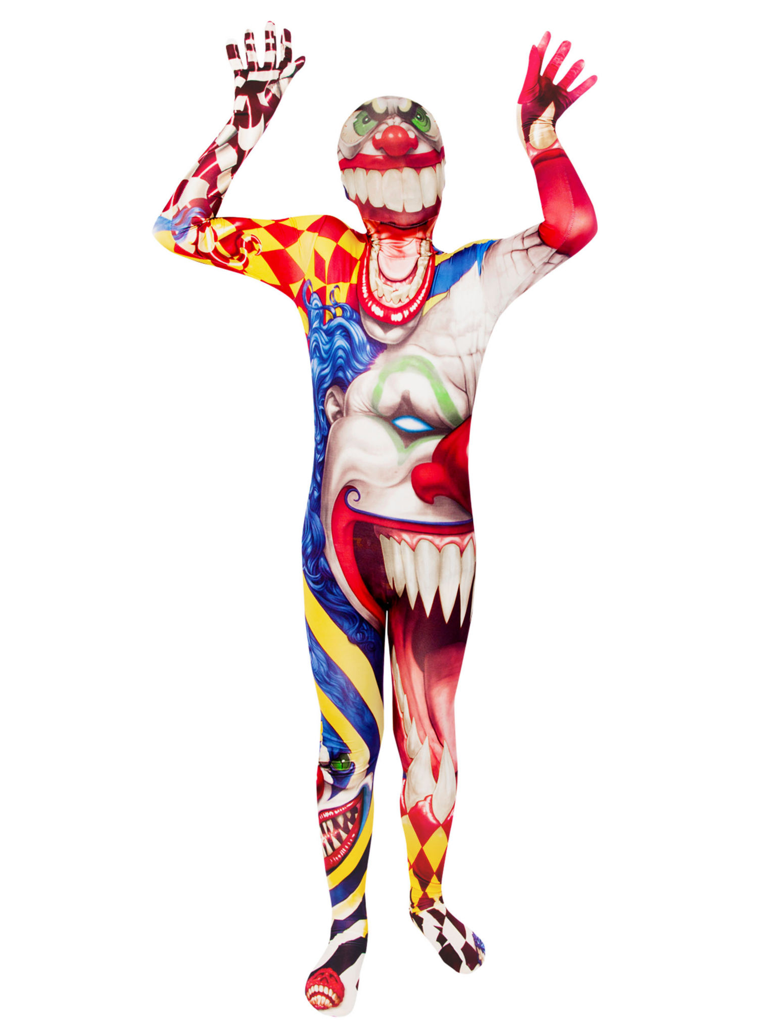Morphsuit Kinder Clown Ganzkörperkostüm