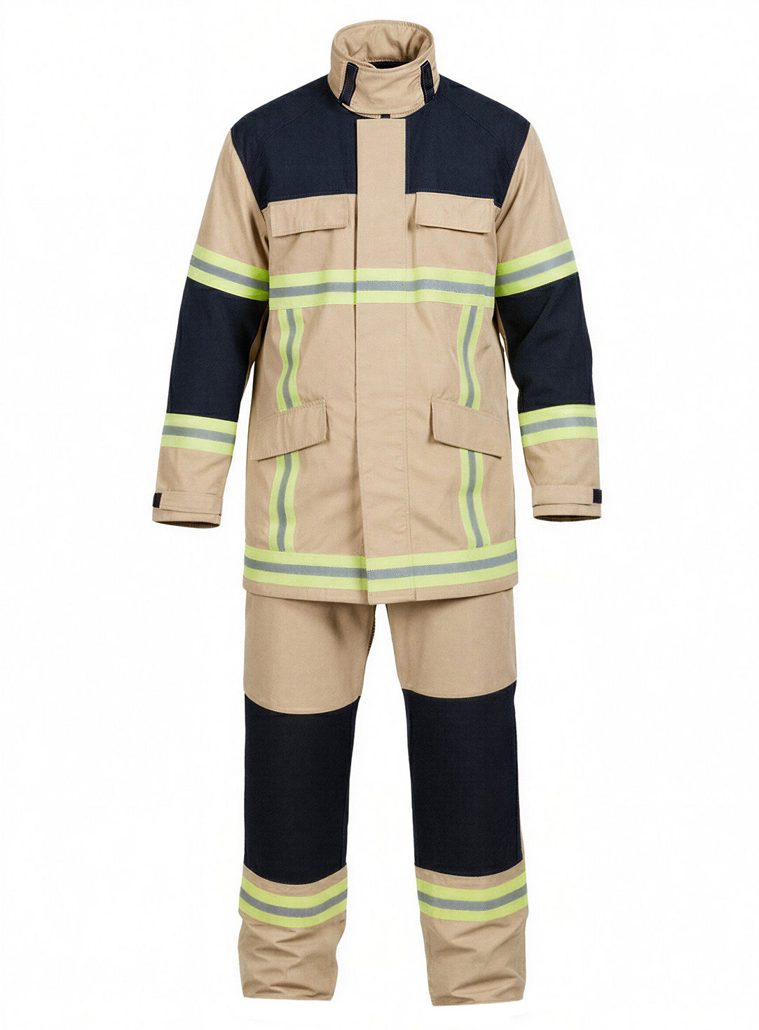 Feuerwehr Kostüm für Erwachsene sandfarben