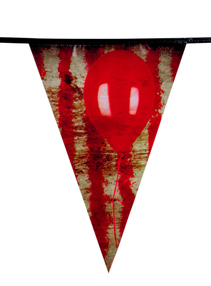 Horrorclown Wimpelkette 6 Meter