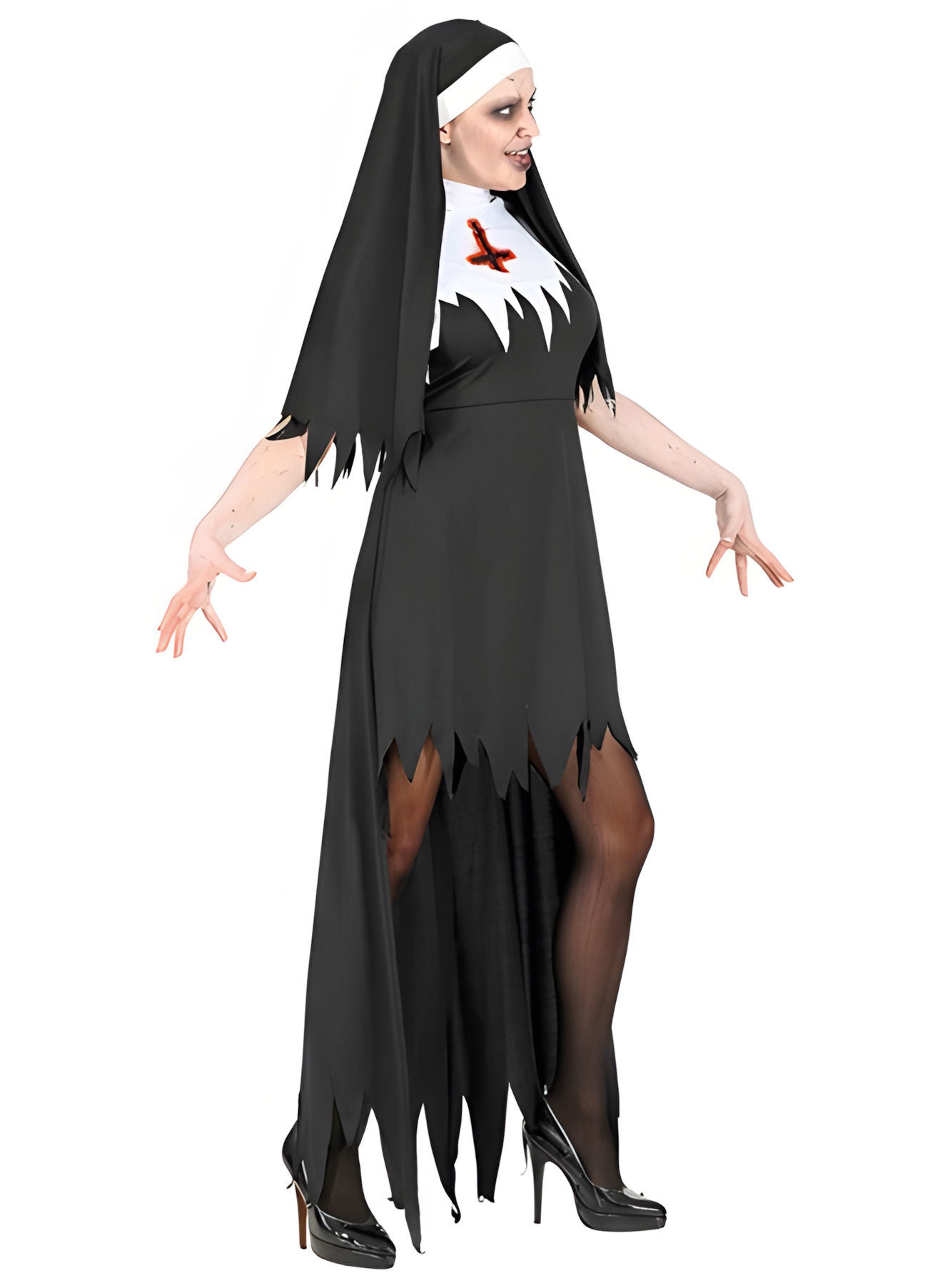 Horror Nonne Damenkostüm Classic