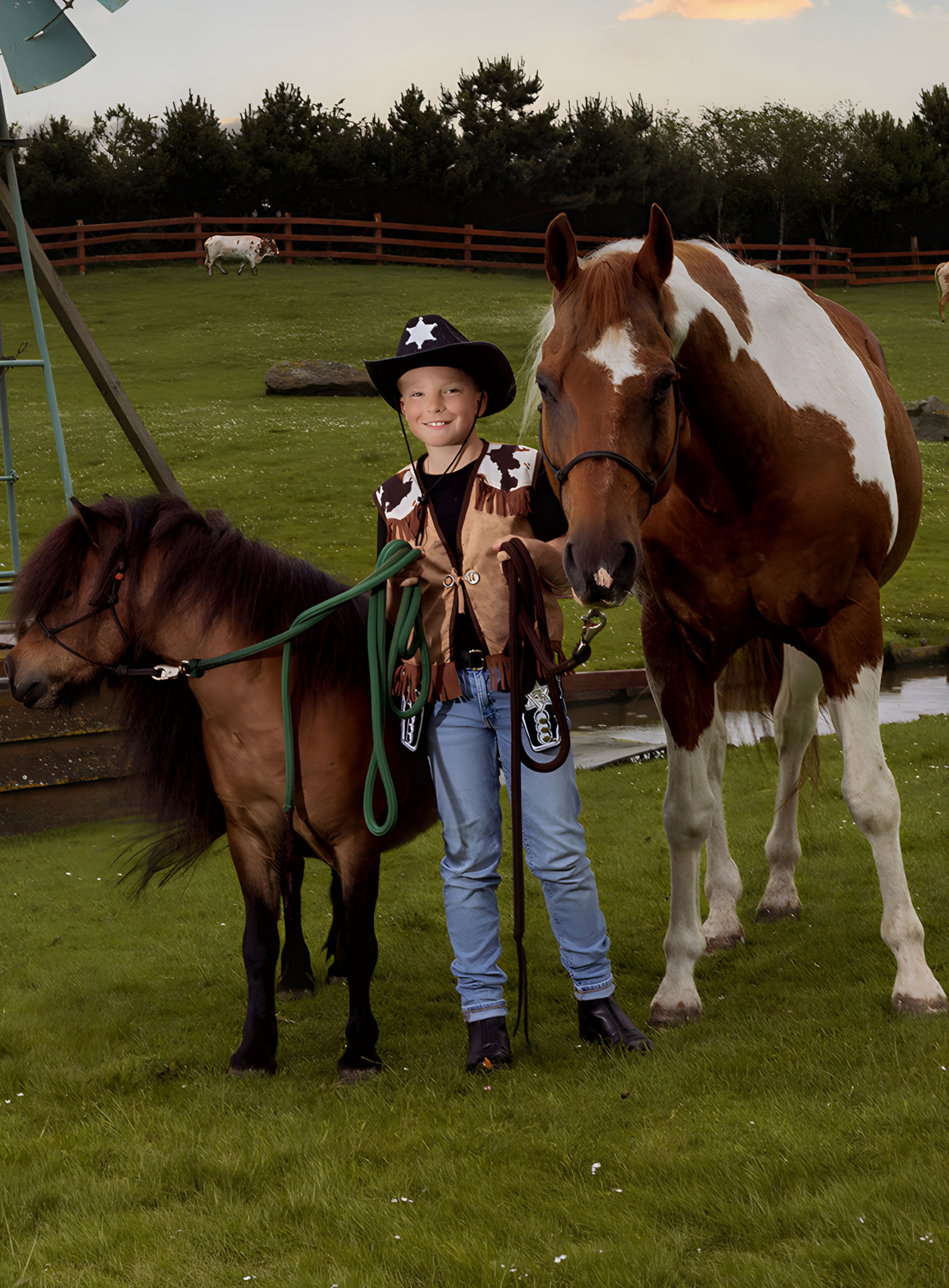 Sheriffhut schwarz für Kinder