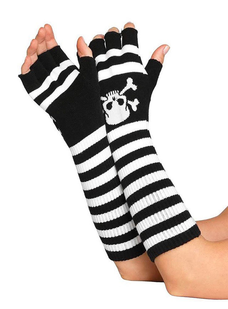 Fingerlose Piratenhandschuhe
