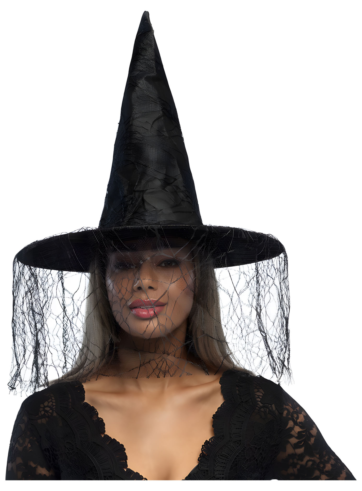 Heksenhoed met nettensluier