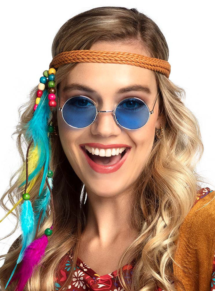Hippie Brille blau
